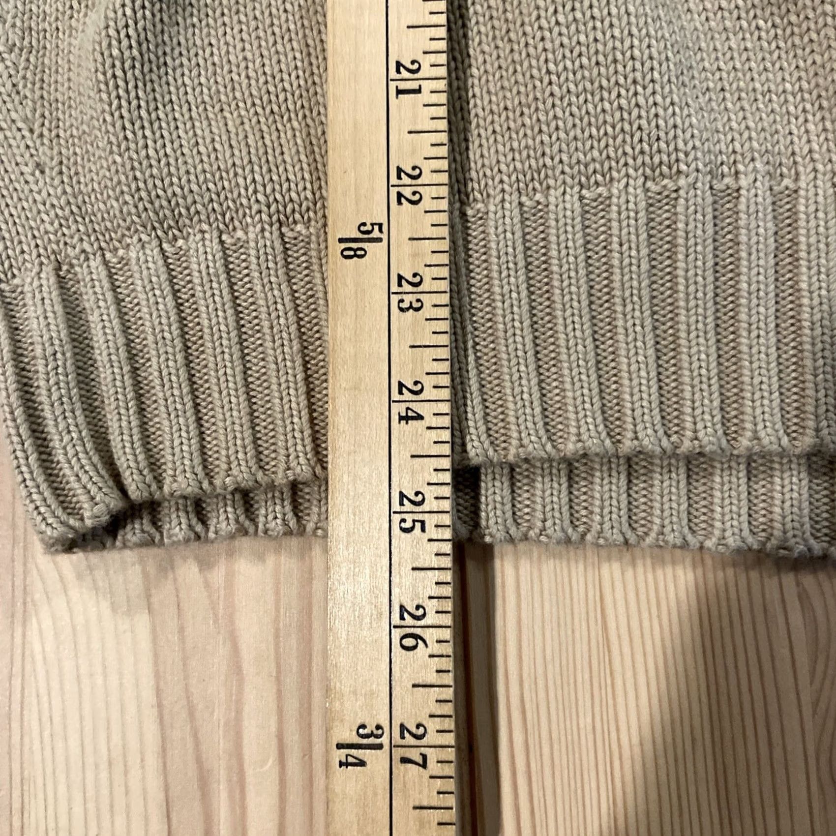 Ralph Lauren VINTAGE Ralph Lauren Polo 90s Tan Brown Cotton V-Neck Knit Sweater Vest XL Men Size US XL / EU 56 / 4 - 4 Thumbnail