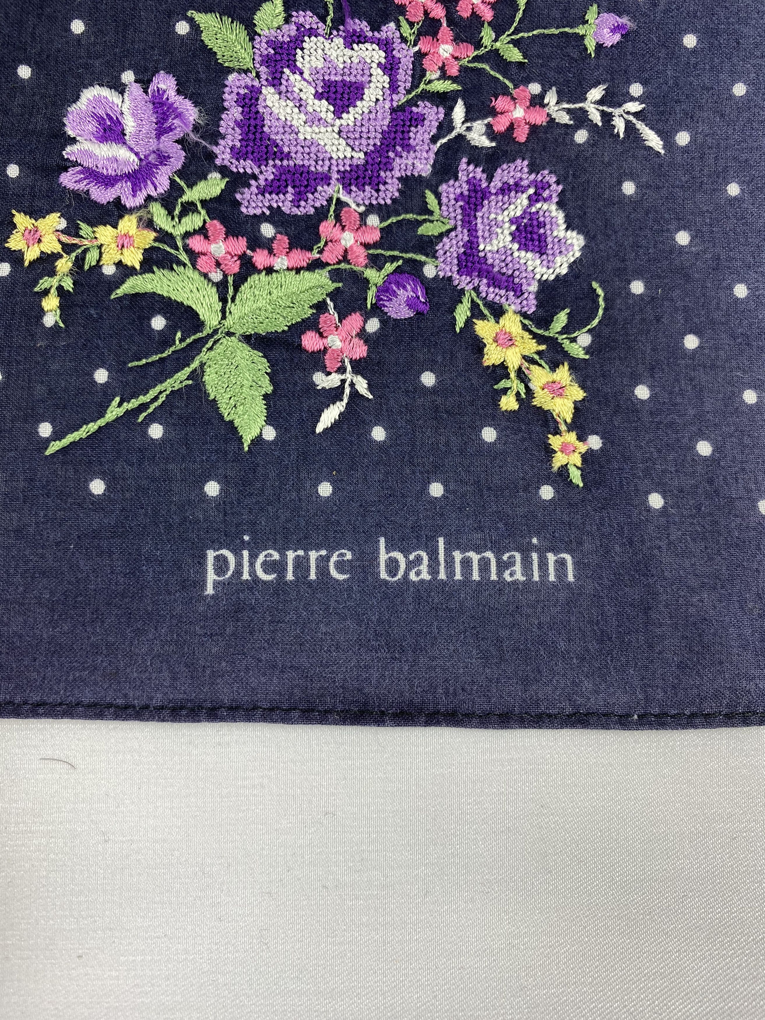 Pierre Balmain × Vintage Vintage Pierre Balmain Handkerchief / Bandana / Neckerchief Size ONE SIZE - 5 Thumbnail