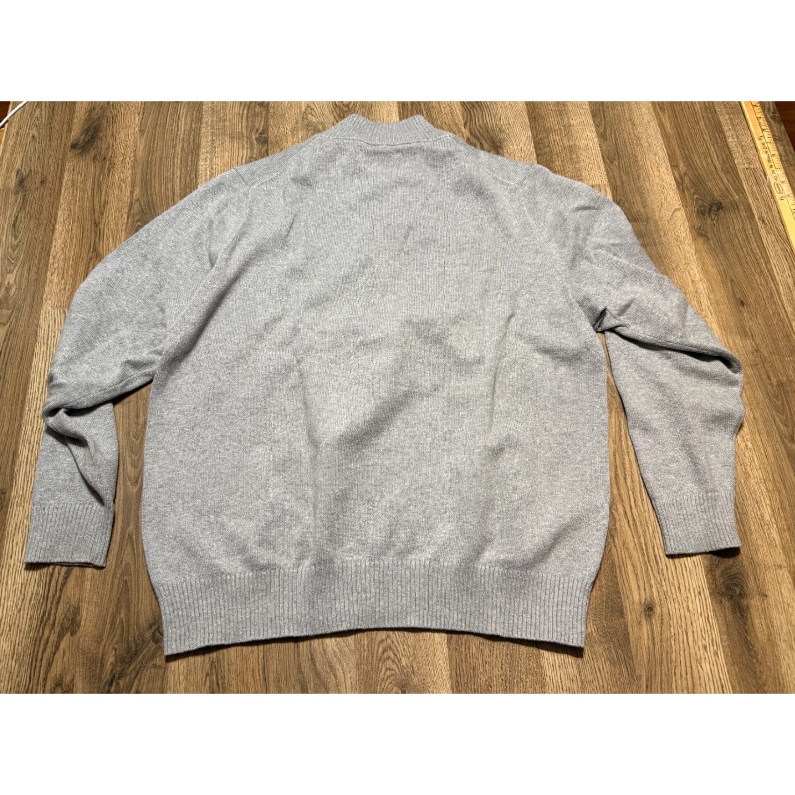 Vintage Duluth Sweater Men's Large Gray Pullover 1/4 Zipper Knit Long Sleeve Mock Neck Casual Vintage No Size US L / EU 52-54 / 3 - 2 Thumbnail