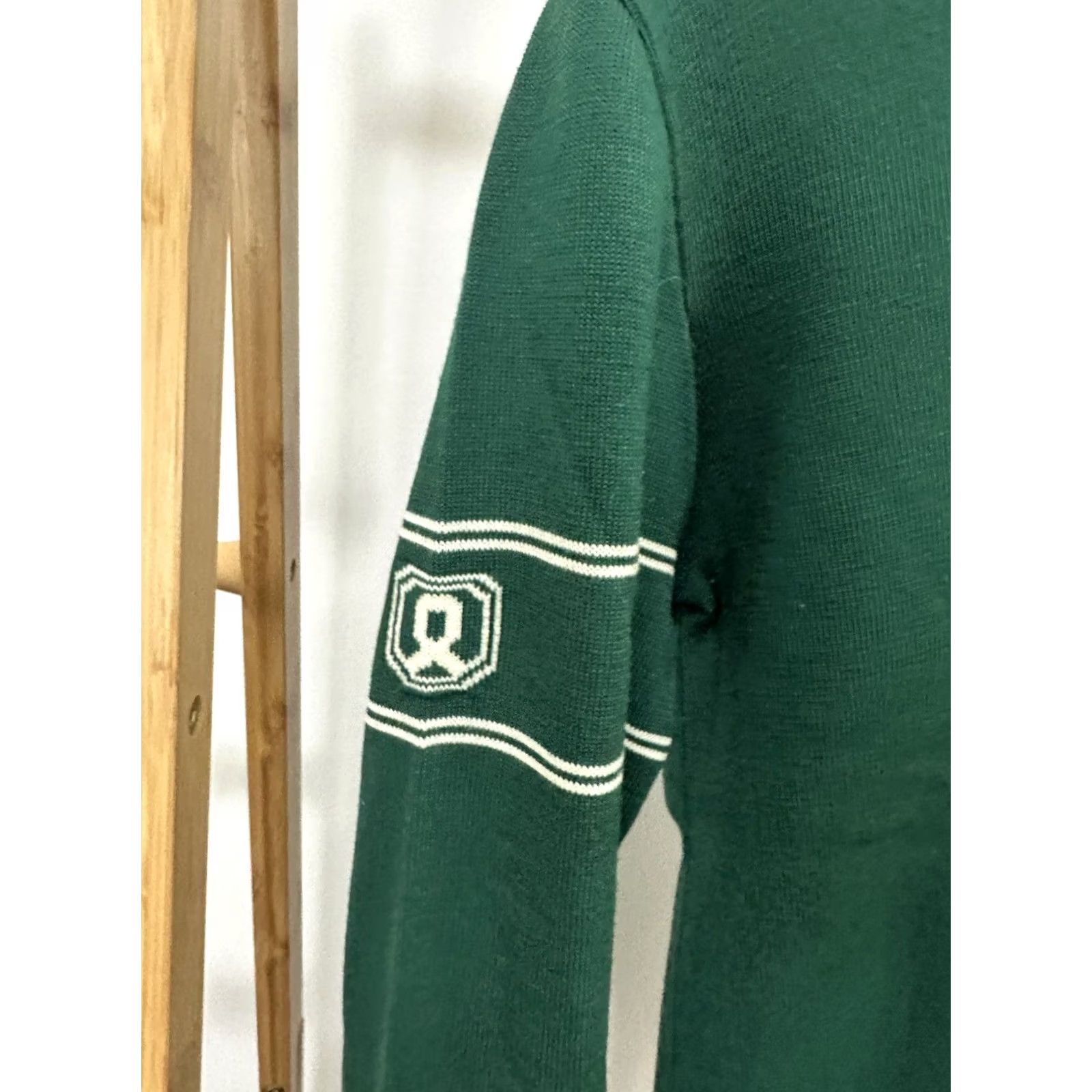 Vintage VTG Demetre Wool Polo Green Sweater XL Pullover Mens Knit Virgin Wool Size XL Size US XL / EU 56 / 4 - 5 Thumbnail