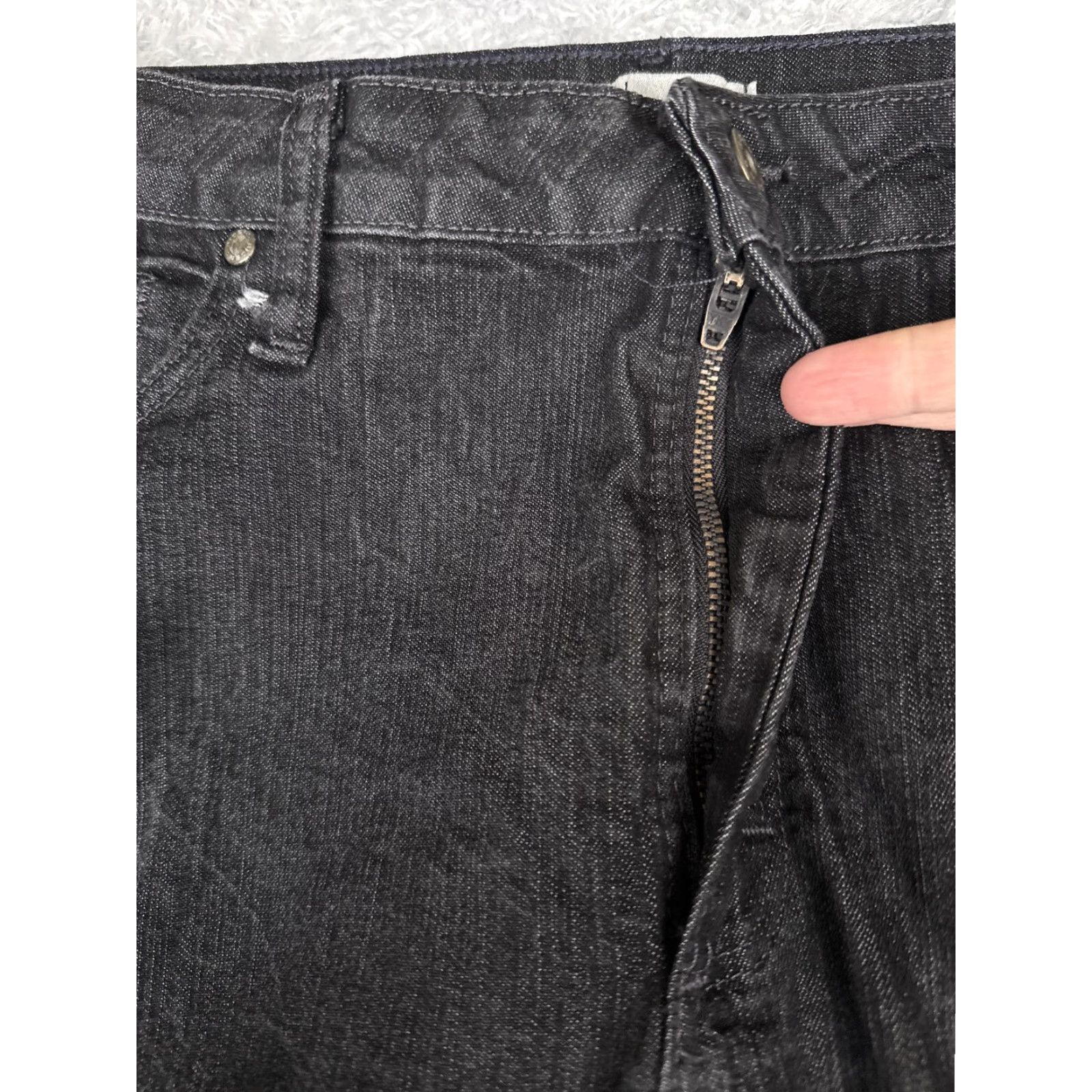 Lee Riders By Lee Jeans Womens 12 Black High Rise Bootcut Denim Stretch Charcoal Size 34" / US 12 / IT 48 - 5 Thumbnail