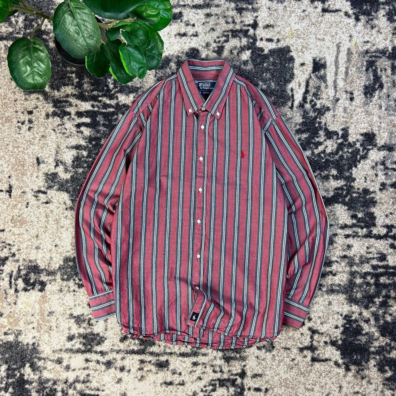 Polo Ralph Lauren Polo Ralph Lauren Luxury Mini Logo Striped Button Up Shirt Size US XL / EU 56 / 4 - 1 Thumbnail