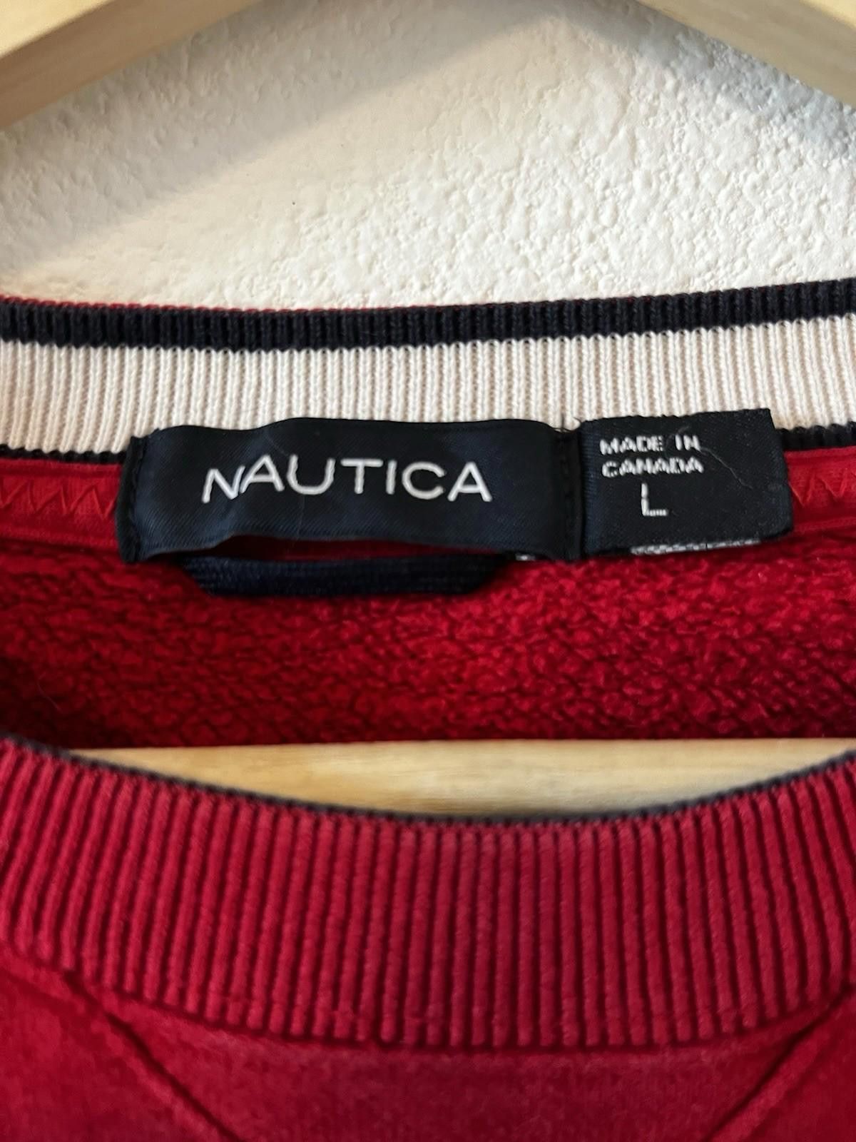Nautica 90s NAUTICA Canada SWEATSHIRT L Red Cotton Brushed Lining Size US L / EU 52-54 / 3 - 3 Thumbnail