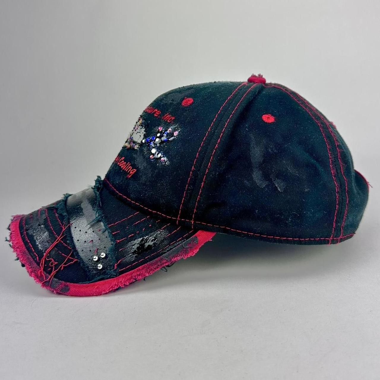 Other ASTROBOI* 'Heating + Cooling' Black Pierced Rhinestone Hat Size ONE SIZE - 5 Thumbnail