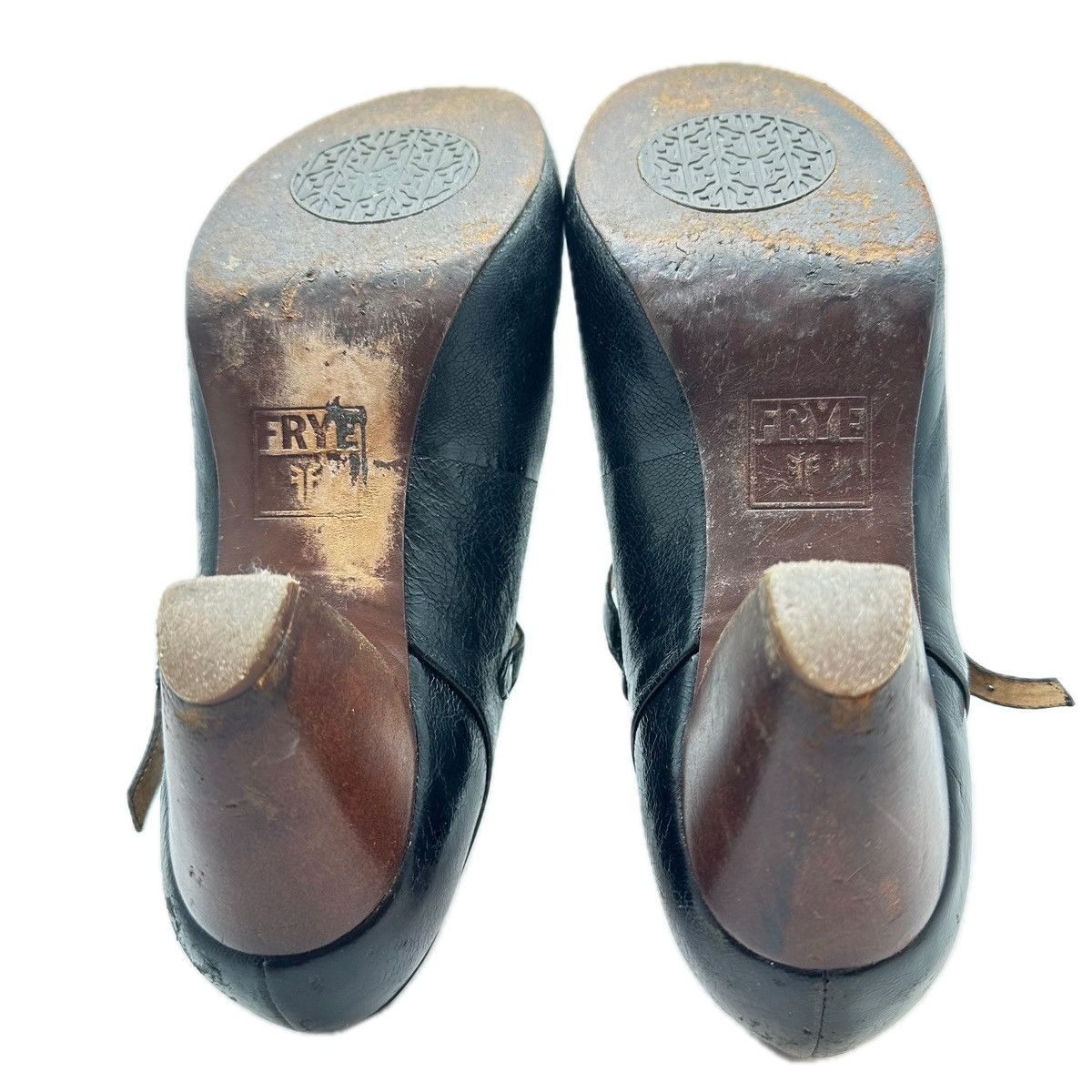 Frye Frye Lisa T-Strap Black Leather Mary Jane 8M Chunky Block Size US 8 / IT 38 - 8 Thumbnail