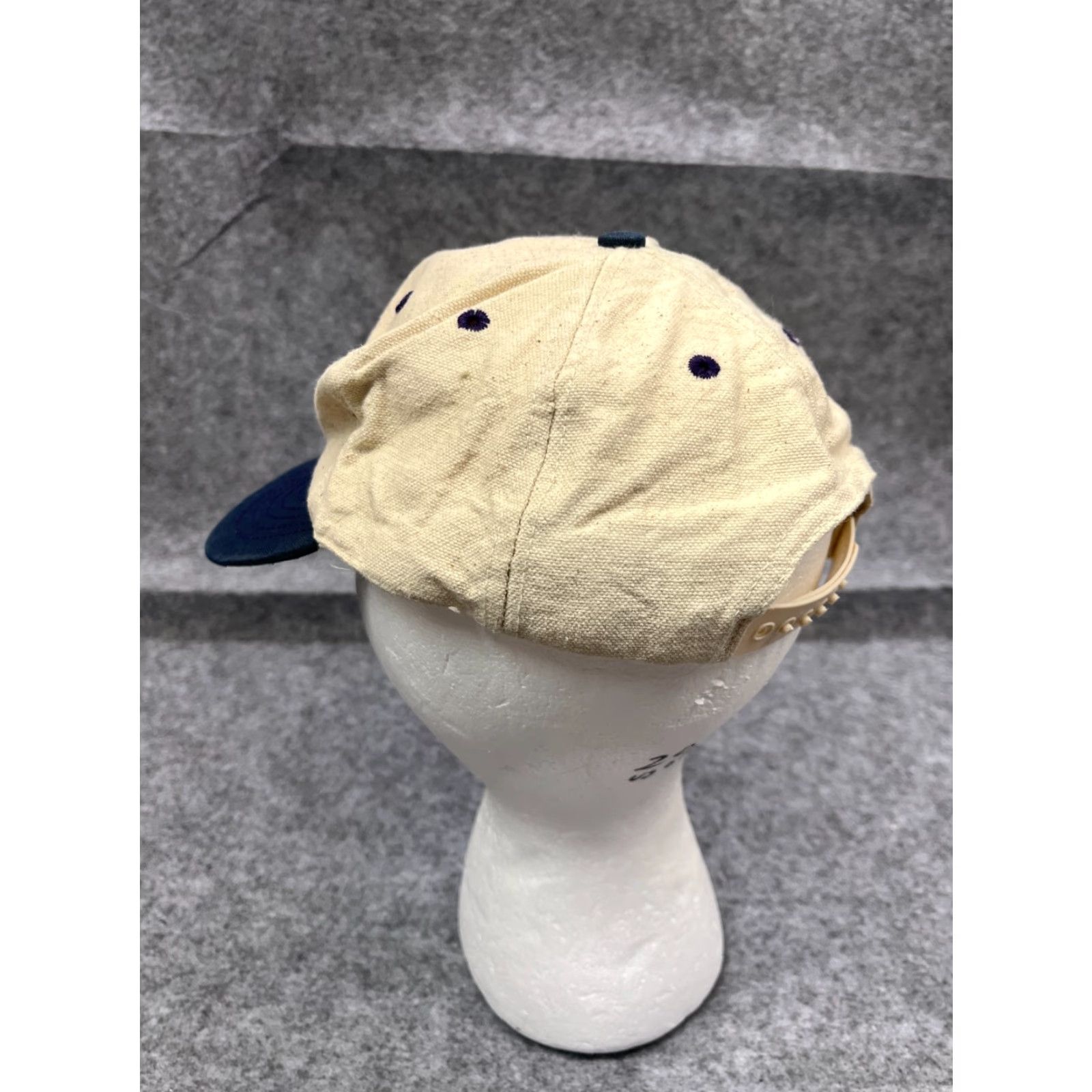 Vintage Goodyear Snapback Hat Cap Adult Small Ivory Cotton Lightweight Logo Mens Size ONE SIZE - 5 Thumbnail