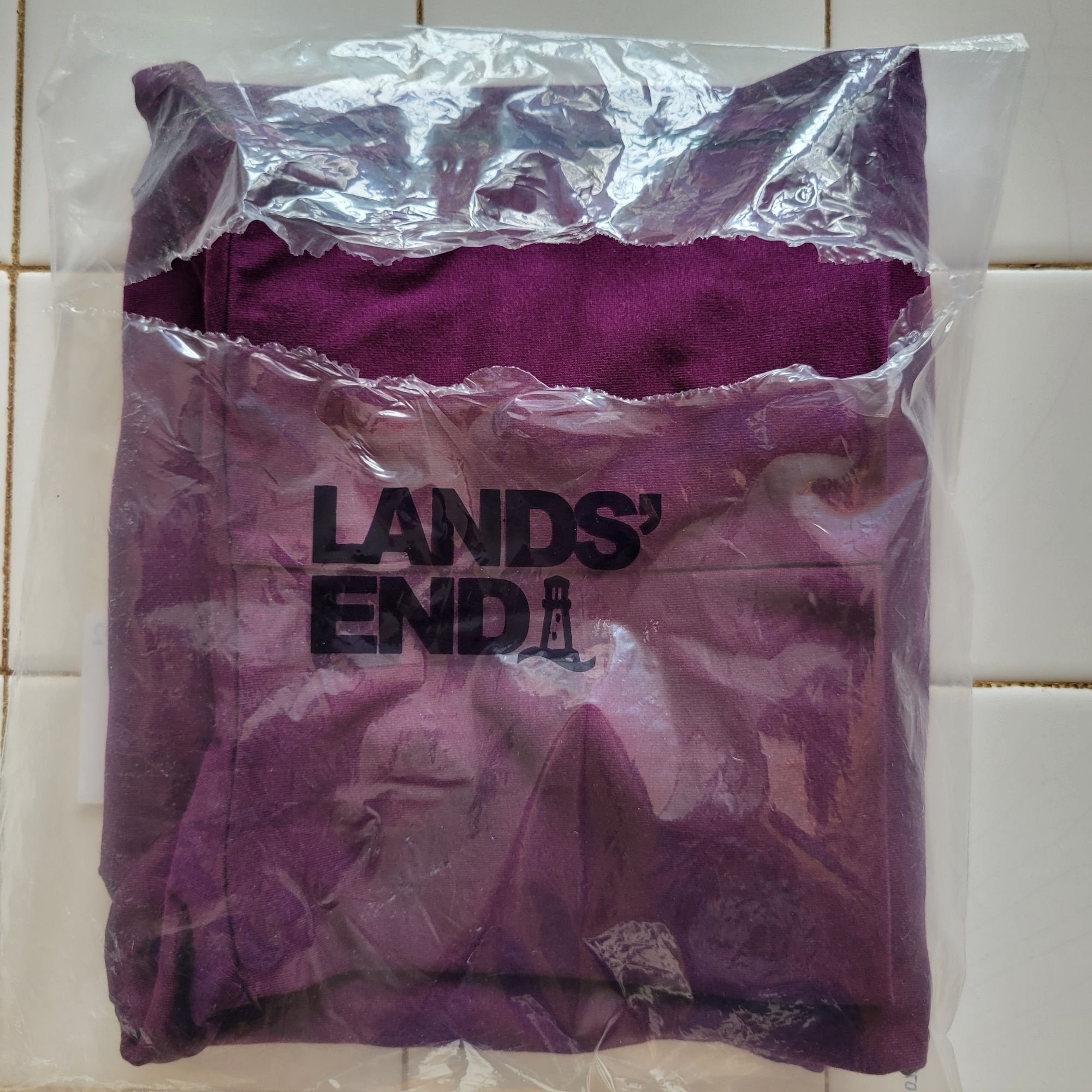 Lands' End Lands End Shaped Fit Long Sleeve Turtleneck M Purple Gem Cot Size M / US 6-8 / IT 42-44 - 4 Thumbnail