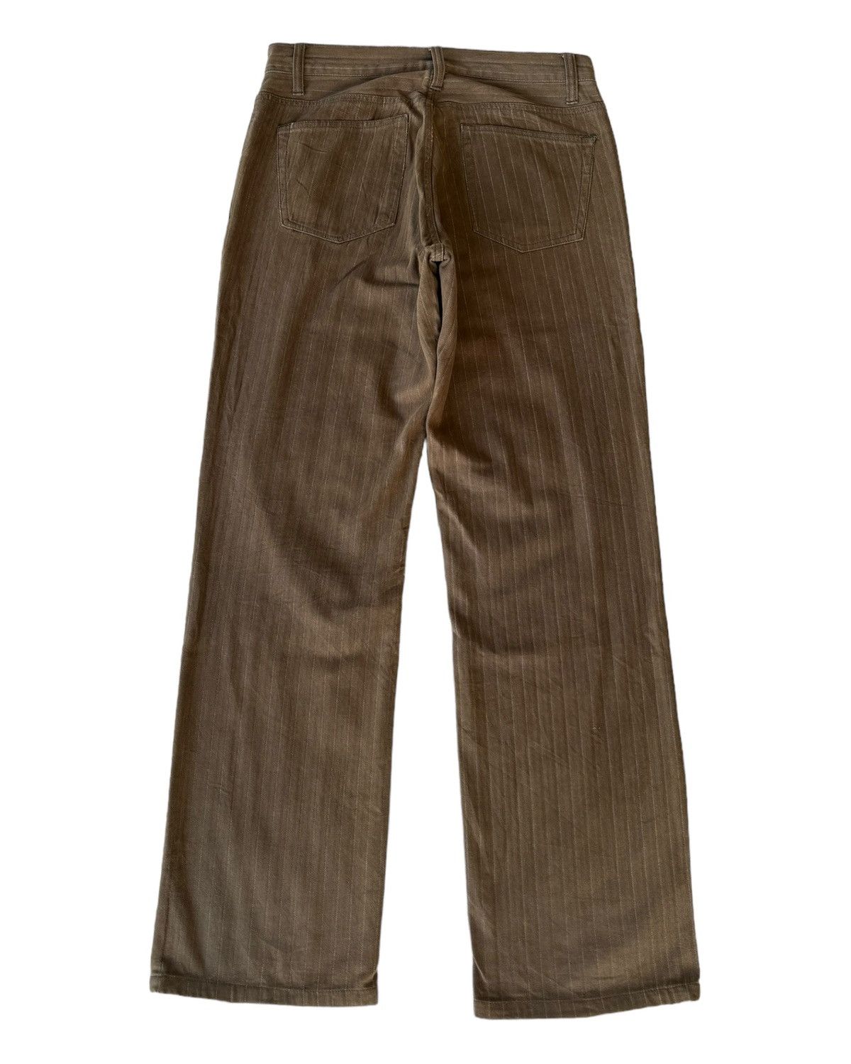 Hysteric Glamour SICK🔥MODERM STRIPE BROWN PANTS Size US 31 - 8 Thumbnail