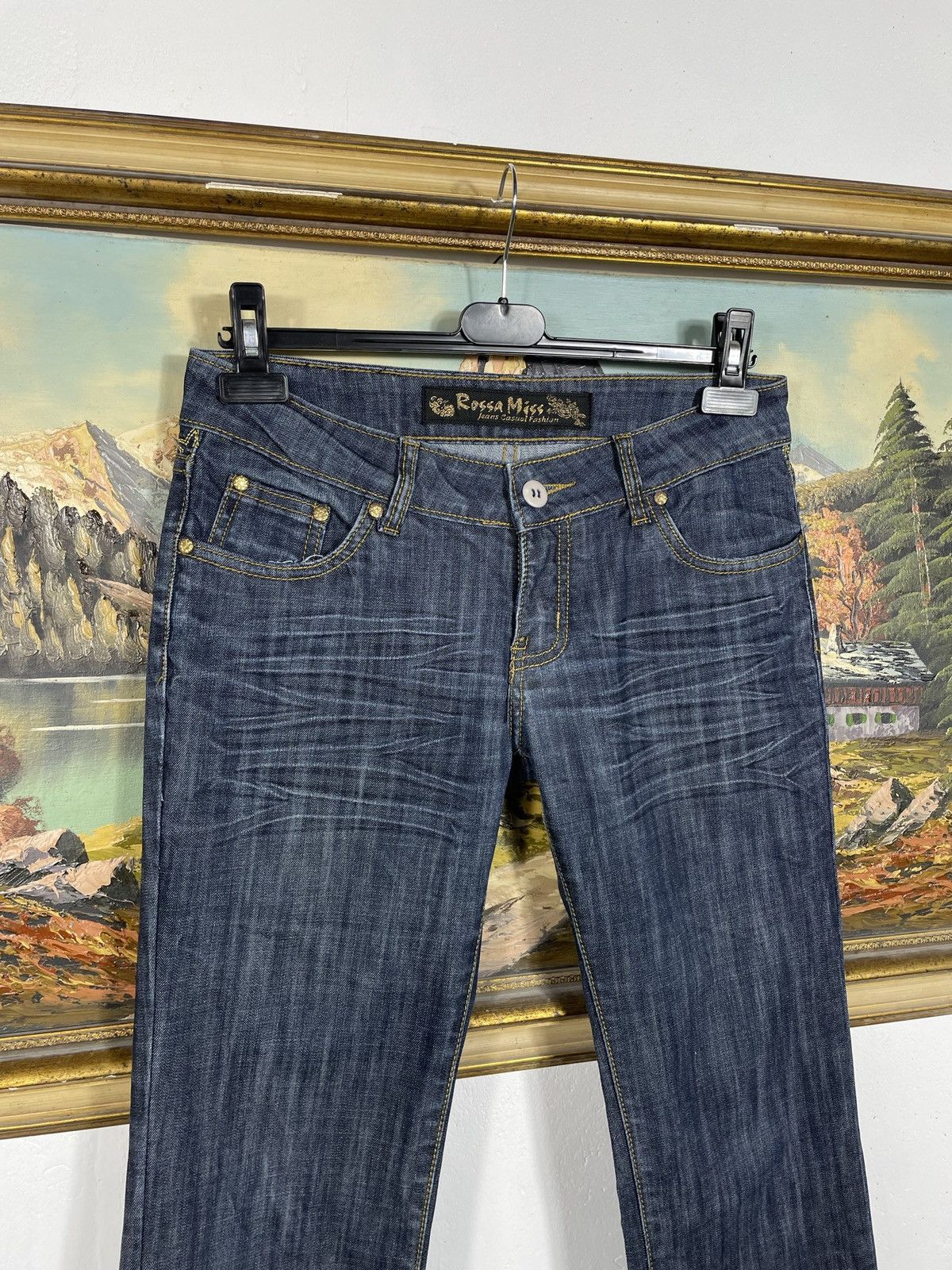 If Six Was Nine × Japanese Brand × Le Grande Bleu (L.G.B.) Avant Garde Boot Cut Denim Jenas Vintage Y2k Flare Trousers Size 30" / US 8 / IT 44 - 5 Thumbnail
