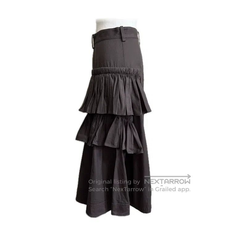 Yohji Yamamoto Yohji Yamamoto size 1 Ruffled ruffled culottes pants Size 24" / US 00 / IT 34 - 2 Thumbnail