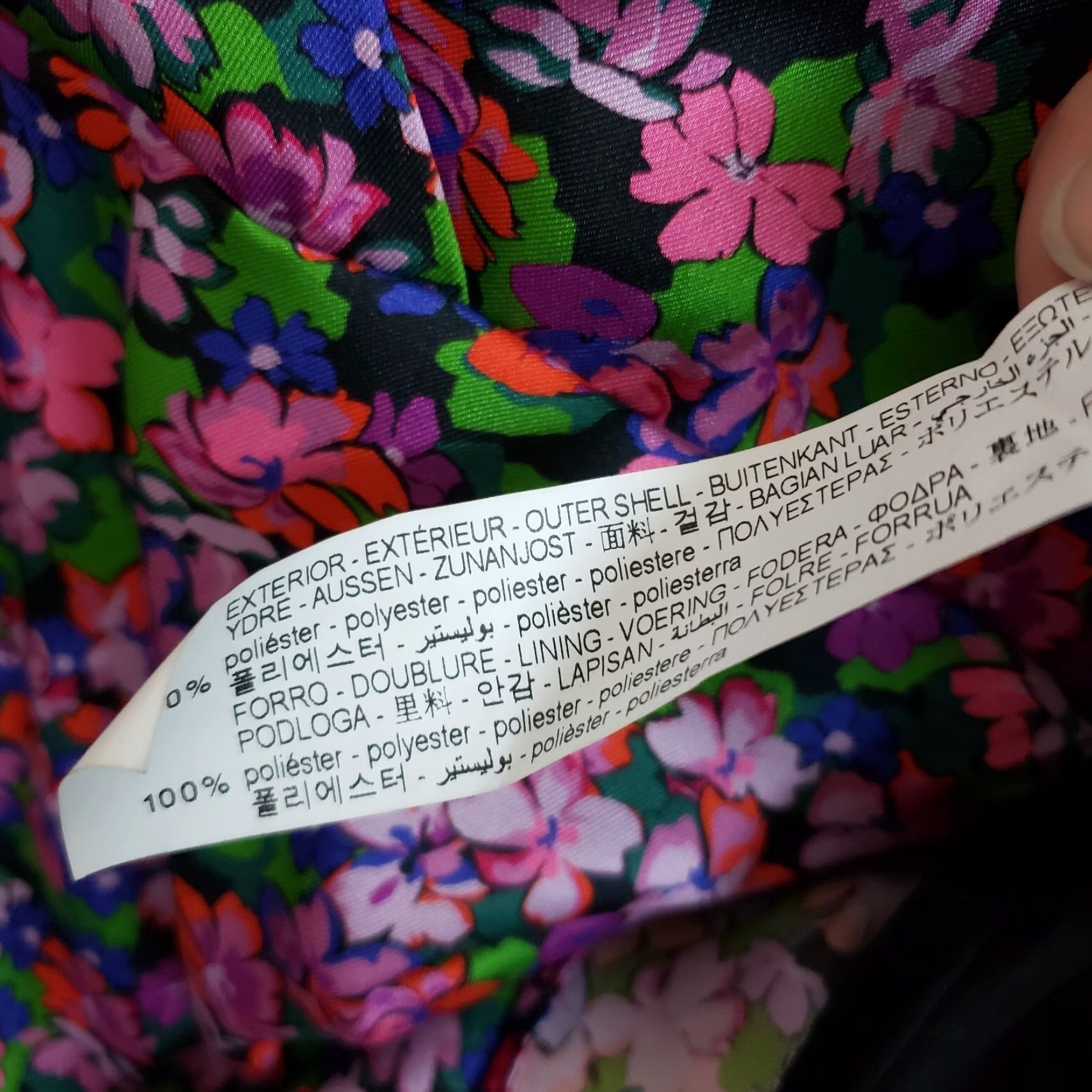 Zara Zara Womens Mini Dress Purple Floral Long Sleeve V-Neck Size Small Sz S Size S / US 4 / IT 40 - 5 Thumbnail