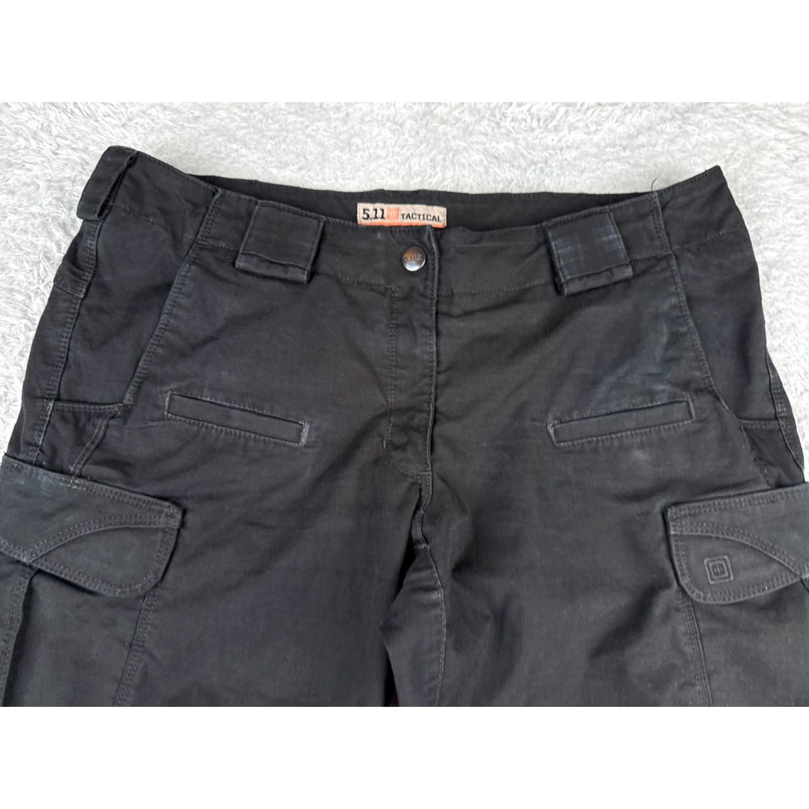 Vintage 5.11 Tactical Pants Women 12 Black Cargo Straight Pants 34x26 Womens Regular 5.11 Tactical Size 34" / US 12 / IT 48 - 4 Thumbnail