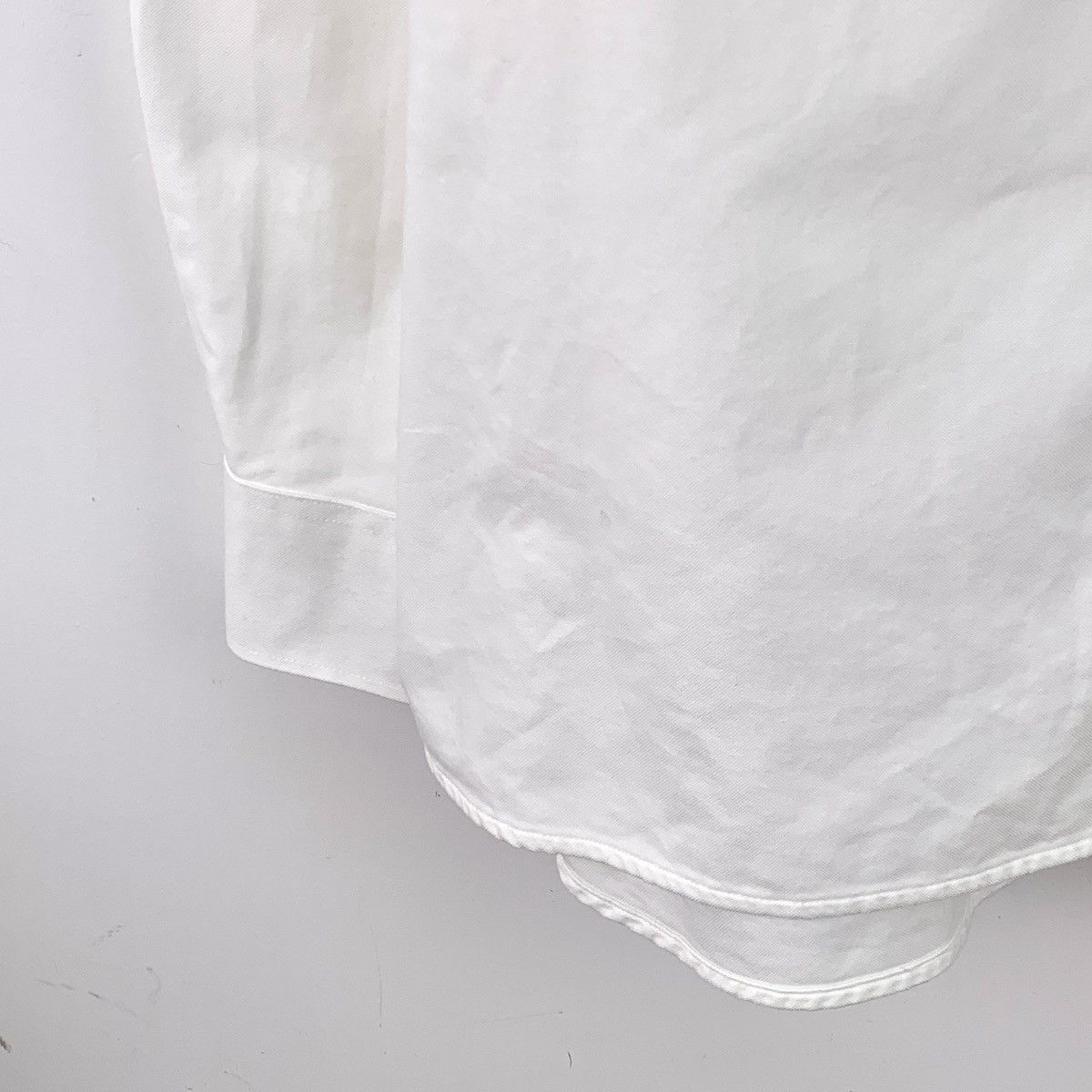 Burberry Burberry White Letter Embroidered Long Sleeve Shirt K26WX Size US L / EU 52-54 / 3 - 4 Thumbnail