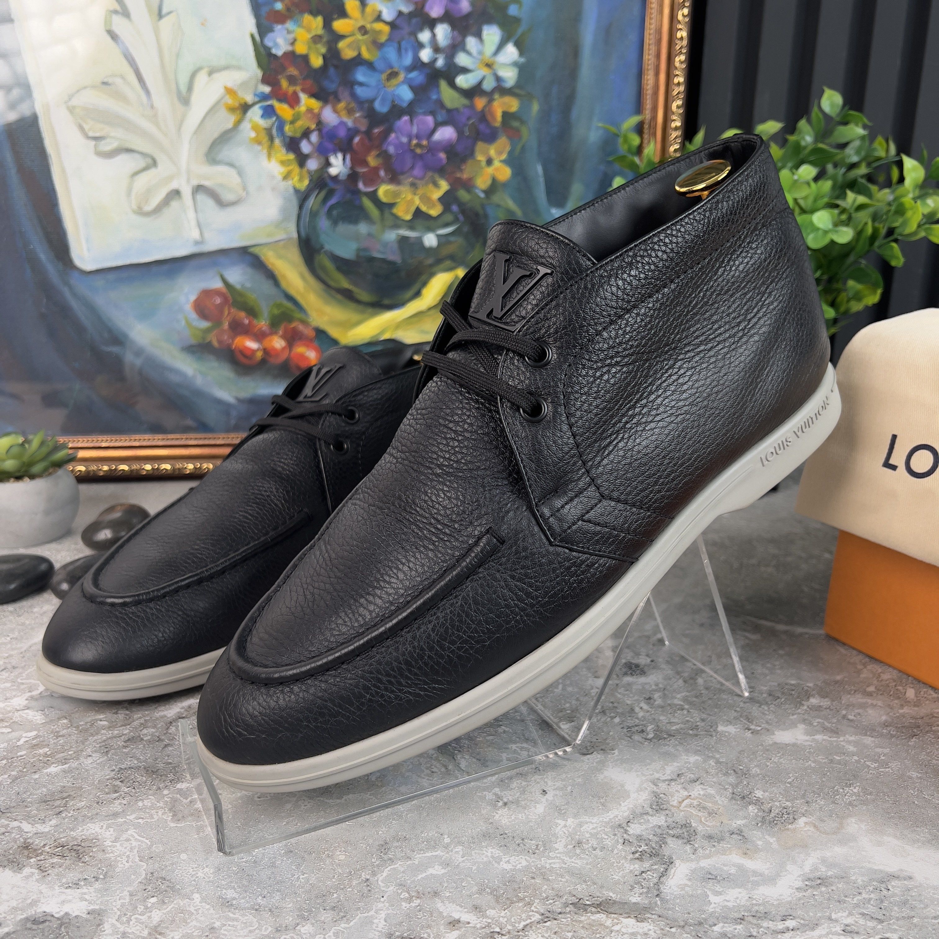 Louis Vuitton Louis Vuitton Estate High Derbies Grain Leather Loro Piana Size US 9 / EU 42 - 1 Thumbnail