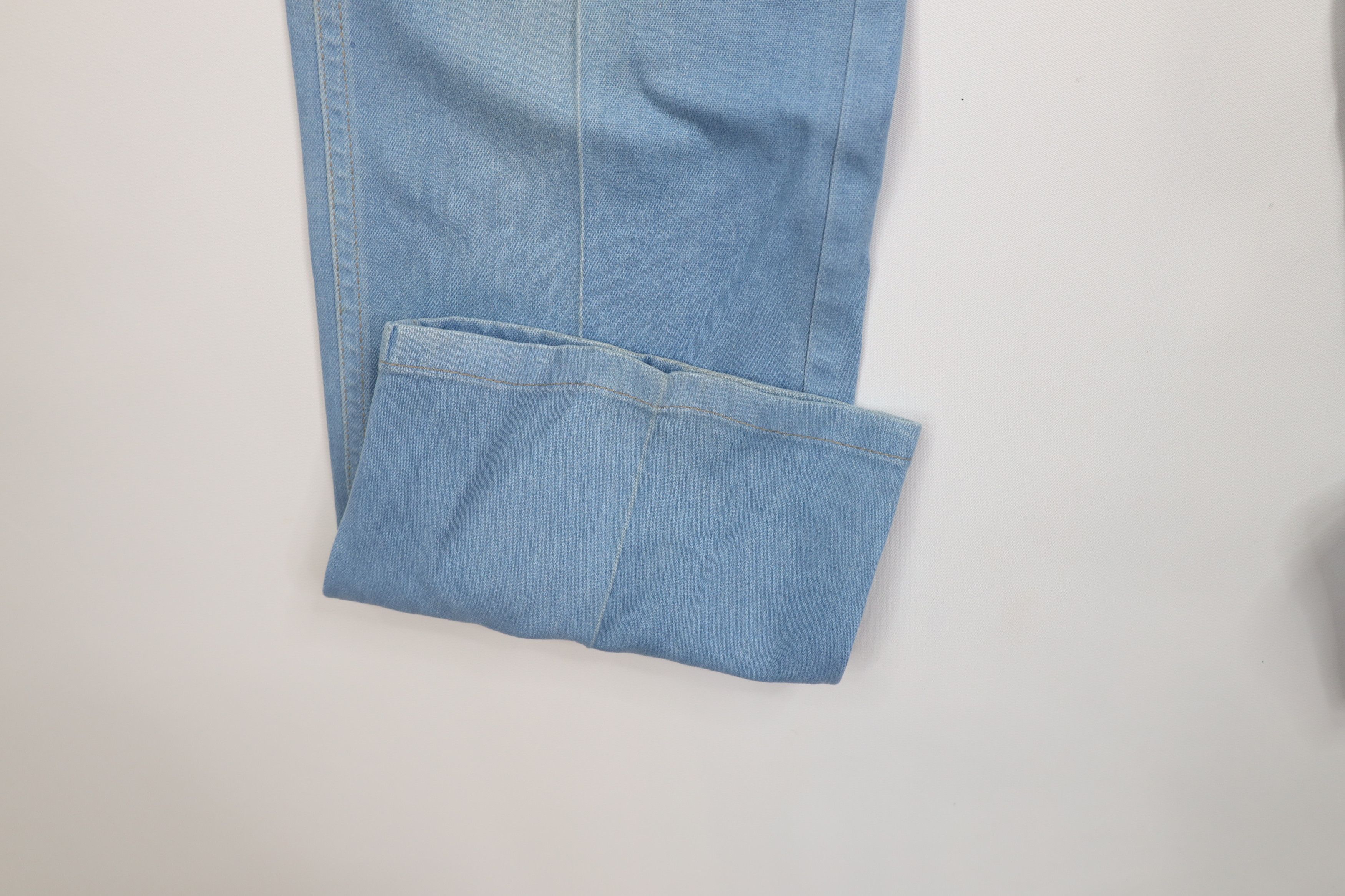 Vintage Vintage 70s Streetwear Flared Stretch Denim Jeans Blue Size US 30 / EU 46 - 6 Thumbnail