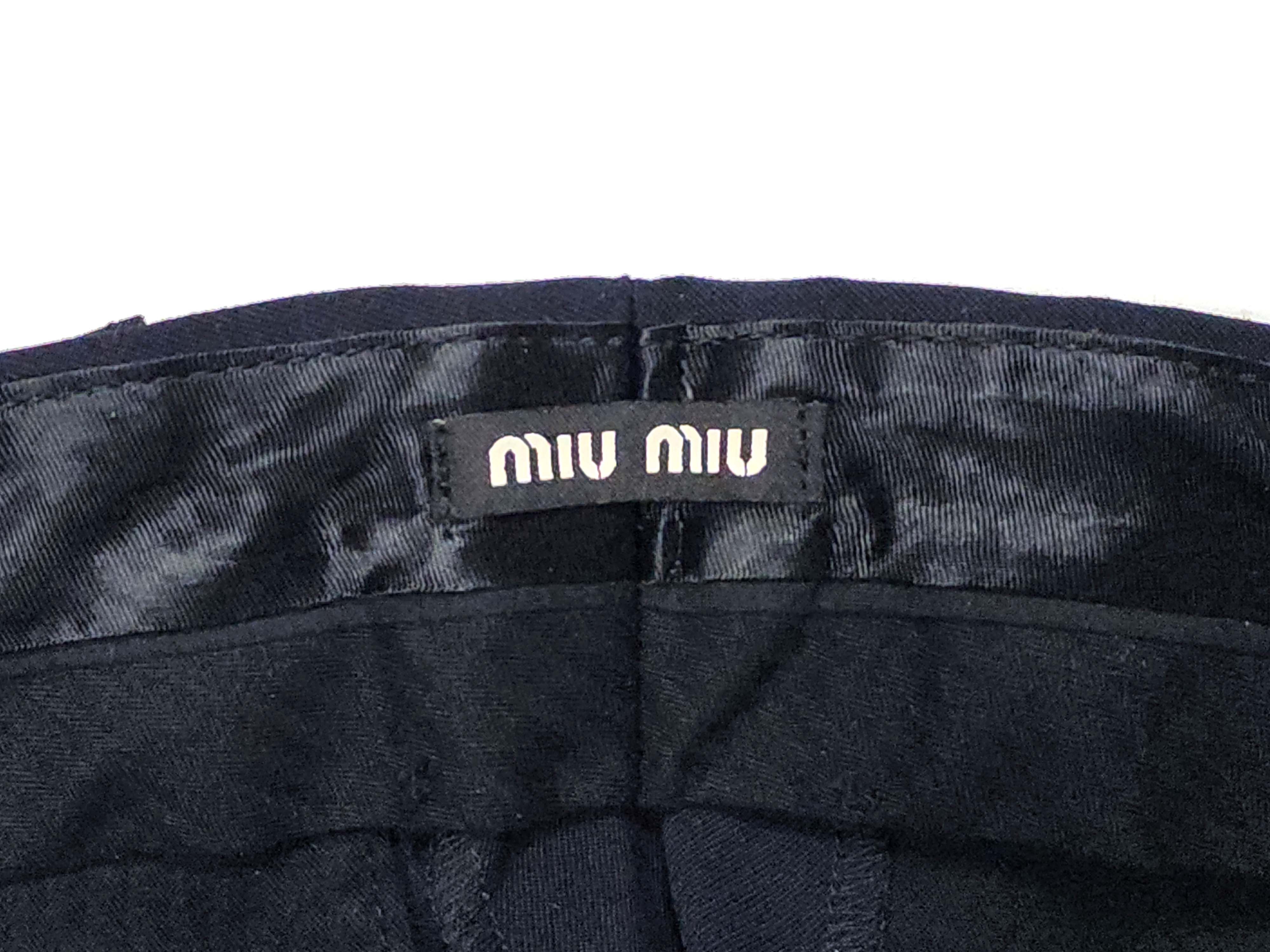 Miu Miu Navy Virgin Wool Pants IT46/US32 Size US 32 / EU 48 - 8 Thumbnail