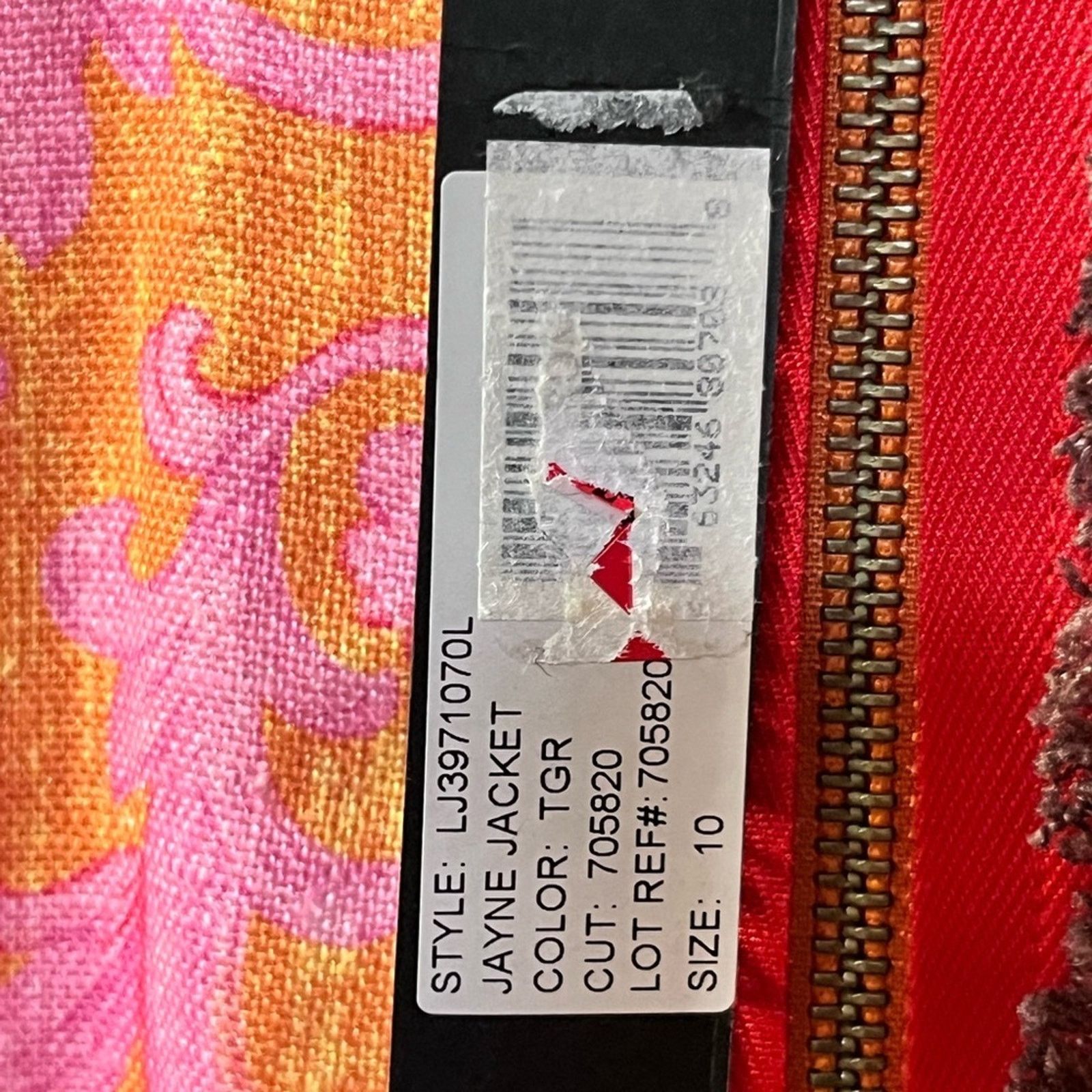Elizabeth and James Nwt- Elizabeth & James— Jane Jacket in printed linen- Sz 10 Size L / US 10 / IT 46 - 4 Thumbnail