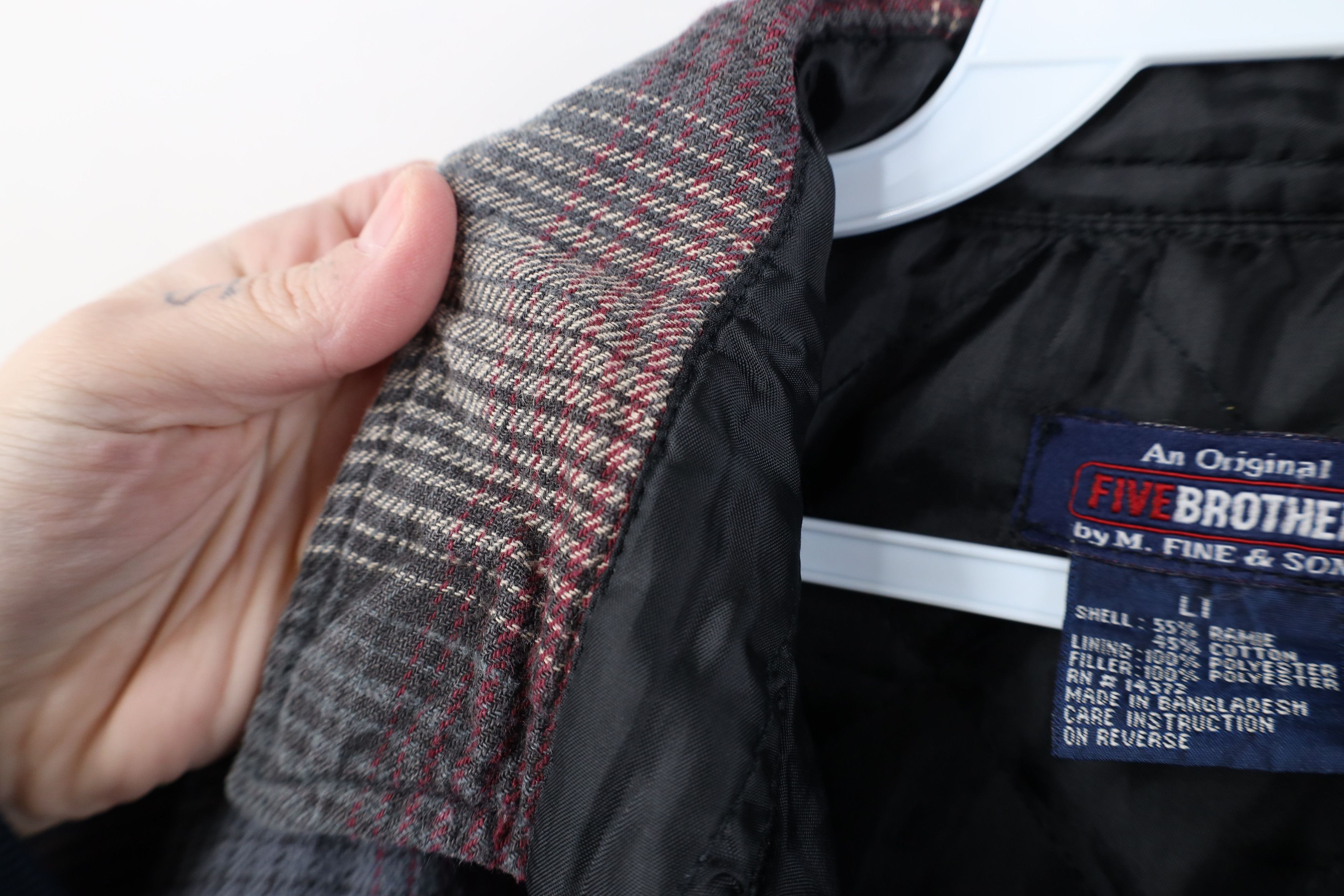 FiveBrother Vintage 90s Five Brother Flannel Snap Button Shirt Jacket Size US L / EU 52-54 / 3 - 8 Thumbnail