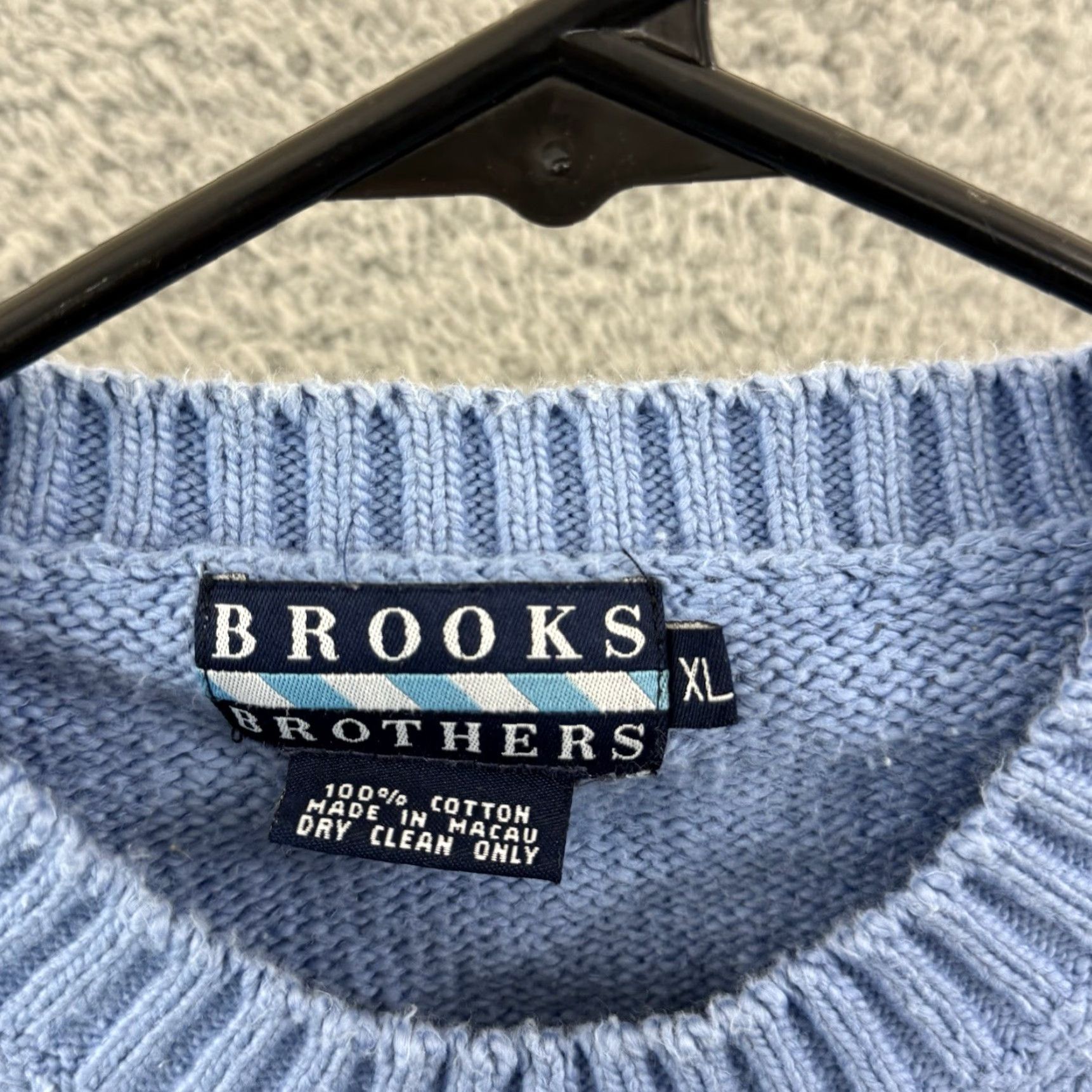 Brooks Brothers VINTAGE Brooks Brothers Sweater Mens XL Blue Crewneck Pullover Knit Size US XL / EU 56 / 4 - 6 Thumbnail