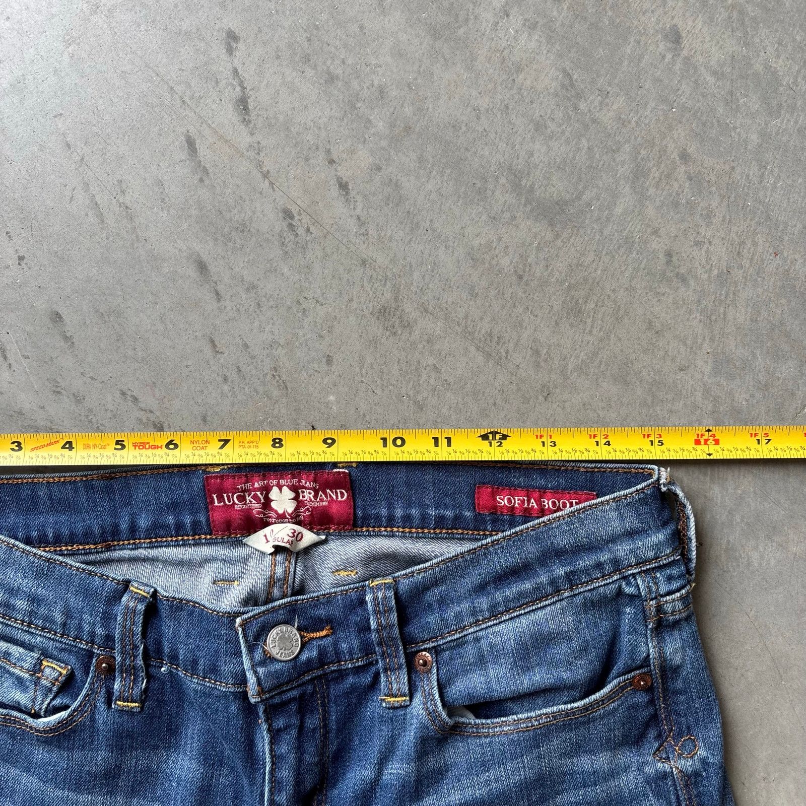 Vintage vintage faded washed bootcut flared jeans Size US 30 / EU 46 - 4 Thumbnail