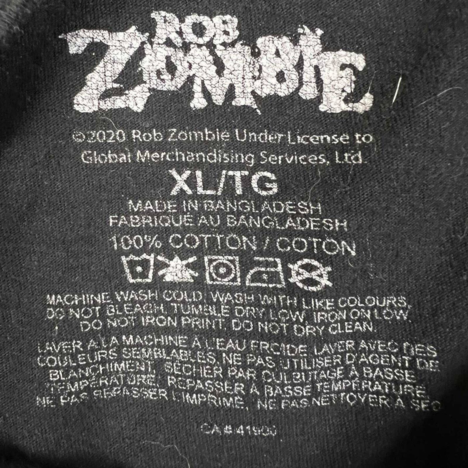 Band Tees × Vintage 2020 Rob Zombie Shirt Warlock Graphic Short Sleeve Band Tee Size US XL / EU 56 / 4 - 6 Thumbnail