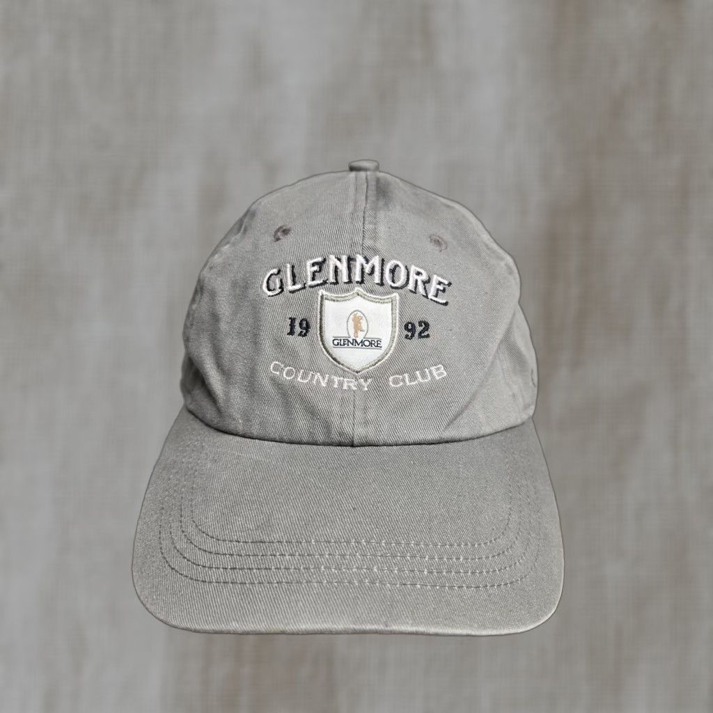 Vintage VINTAGE Glenmore Country Club 1992 Gray Baseball Cap Hat Adult Adjustable Strapback Cotton Outdoor Sports Mens Size ONE SIZE - 1 Thumbnail