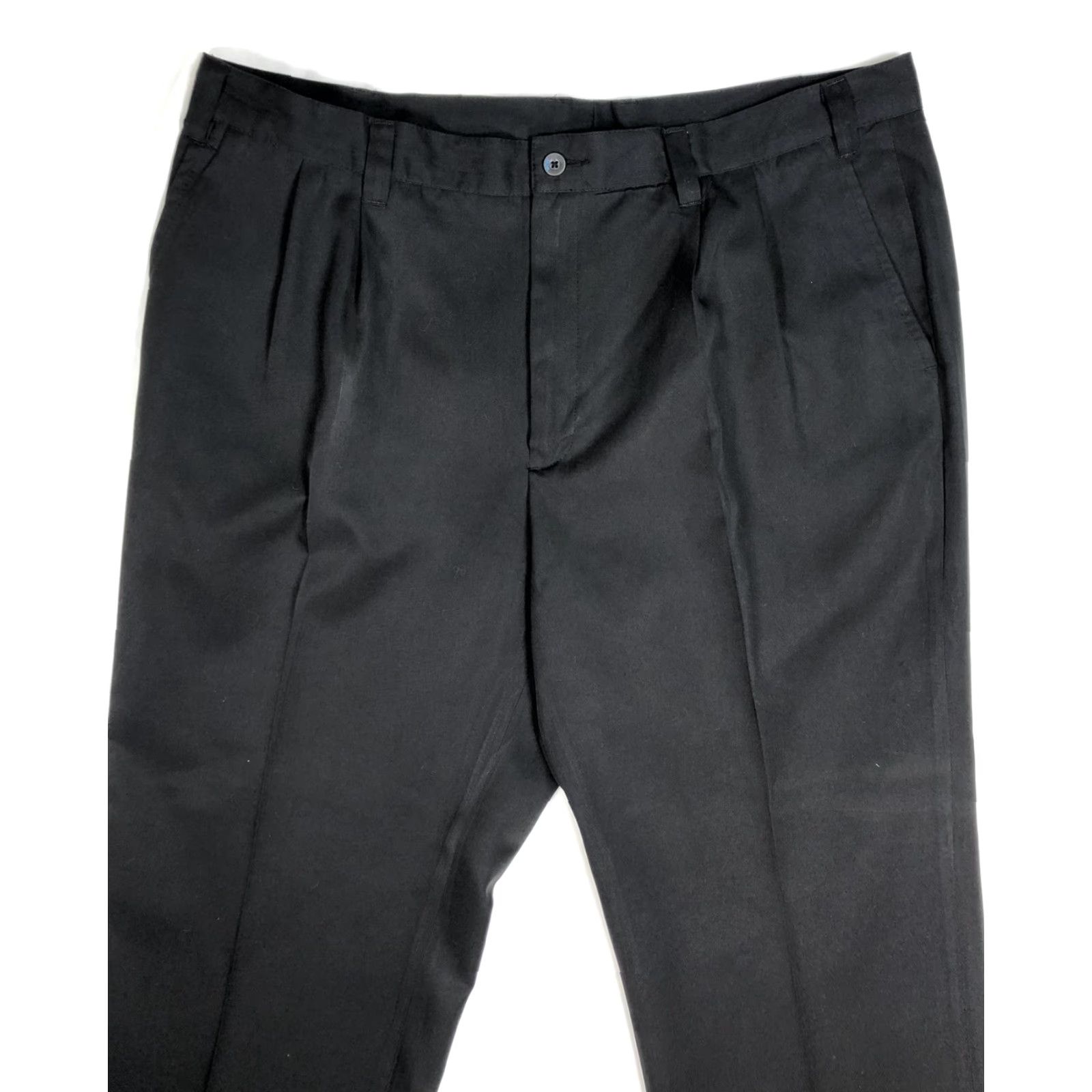 Vintage AUR Men's Black Golf Pants Trousers Flat Front 38 X 32 BT23 Size US 38 / EU 54 - 2 Thumbnail
