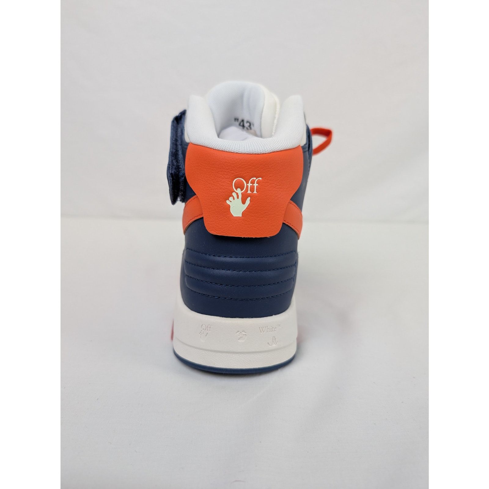 Off-White o1rshd1 Out of office Mid Top Lea Sneakers in Blue Size US 10 / EU 43 - 16 Thumbnail
