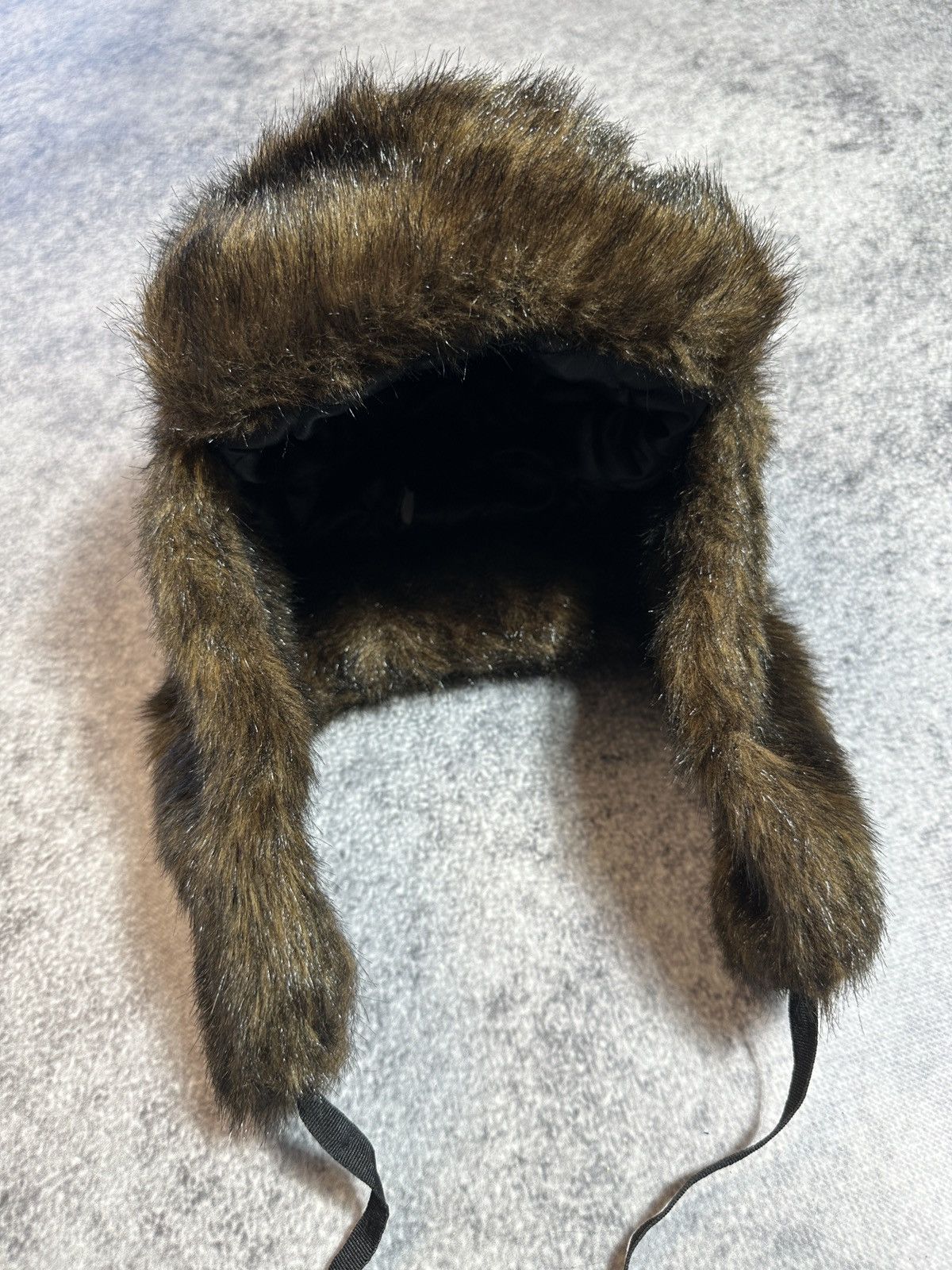 Other Y2K Vintage Fur Ushanka Hat Alt Streetwear USA Casual Fuzzy Size ONE SIZE - 2 Thumbnail