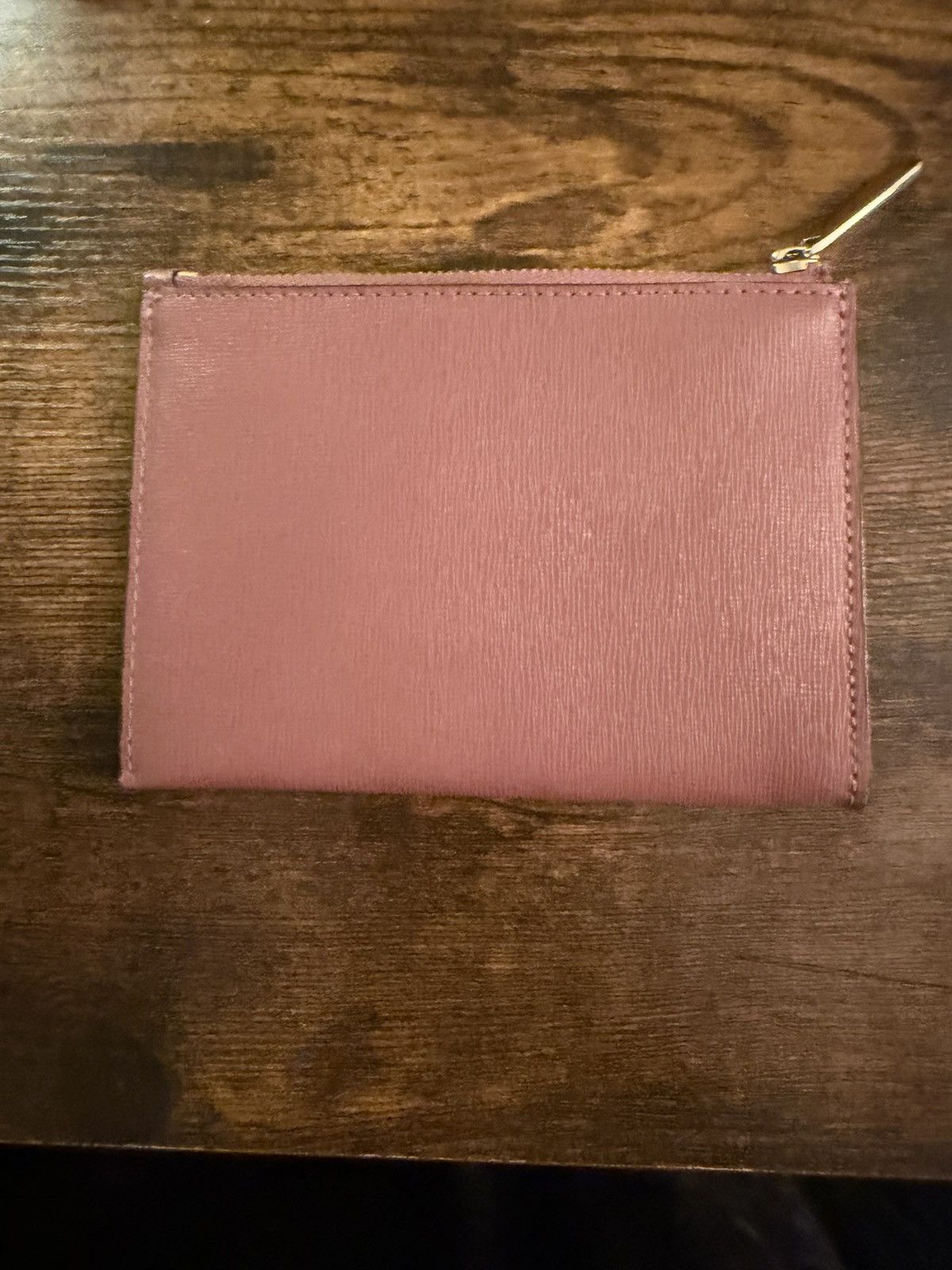 Coach Coach Dusty Pink Zip-Around Wallet Credit Card Solid Pattern Size ONE SIZE - 2 Thumbnail