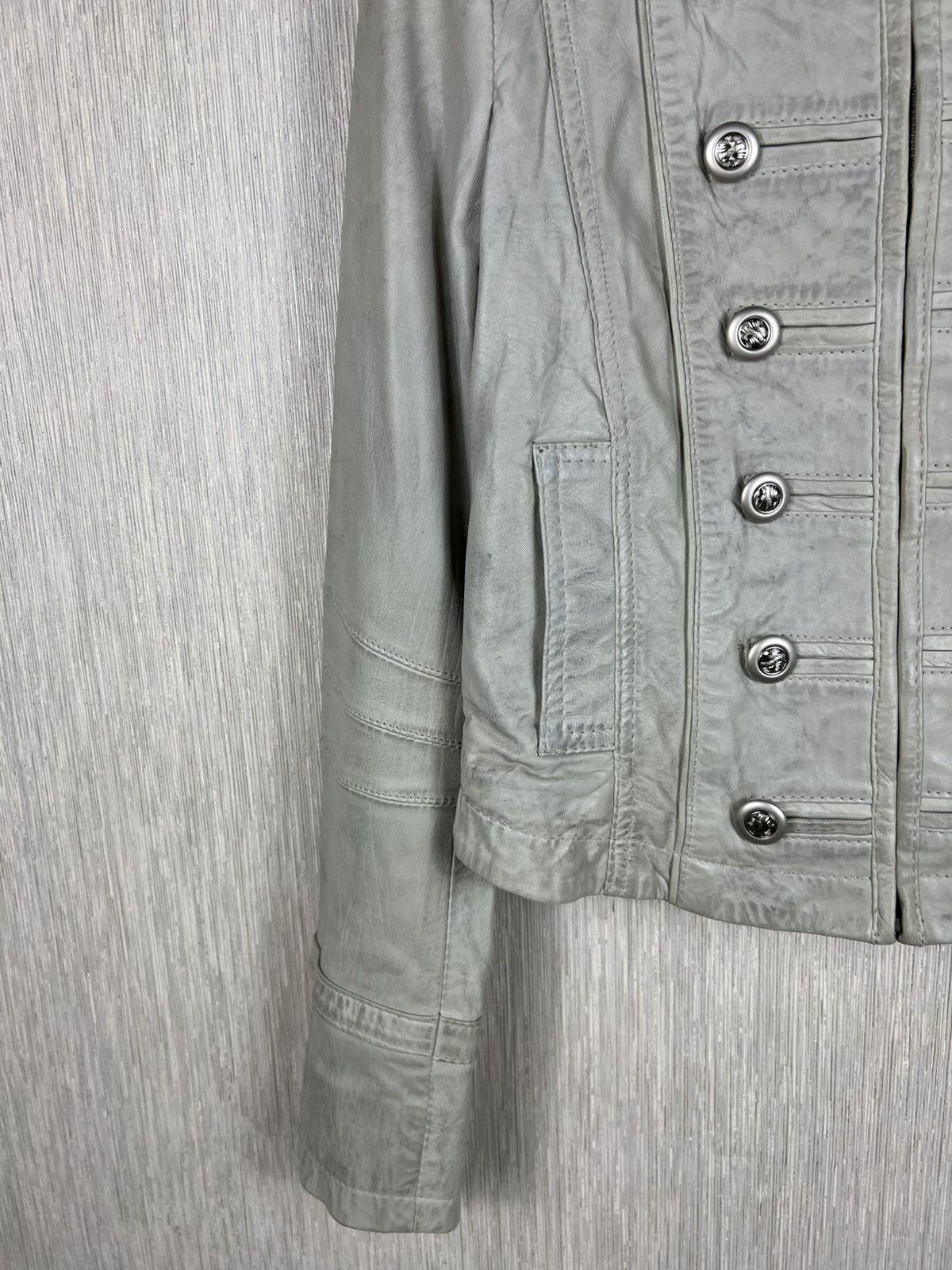 If Six Was Nine Vintage Rock’N Blue napoleon button leather jacket military Size XS / US 0-2 / IT 36-38 - 7 Thumbnail