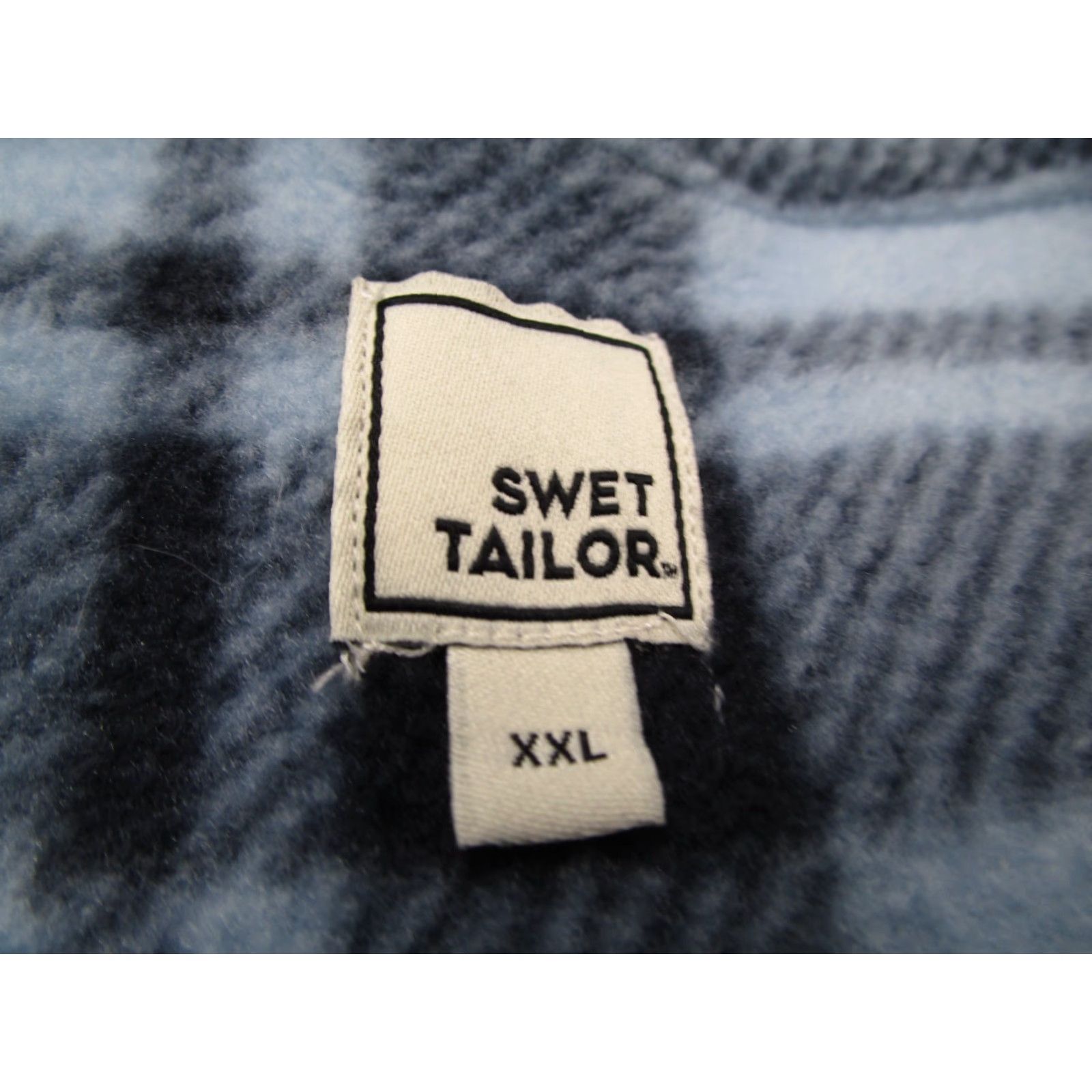 Vintage Swet Tailor Shirt Mens 2XL XXL Travel Blue Fleece Flannel Button Up Long Sleeve Size US XXL / EU 58 / 5 - 4 Thumbnail