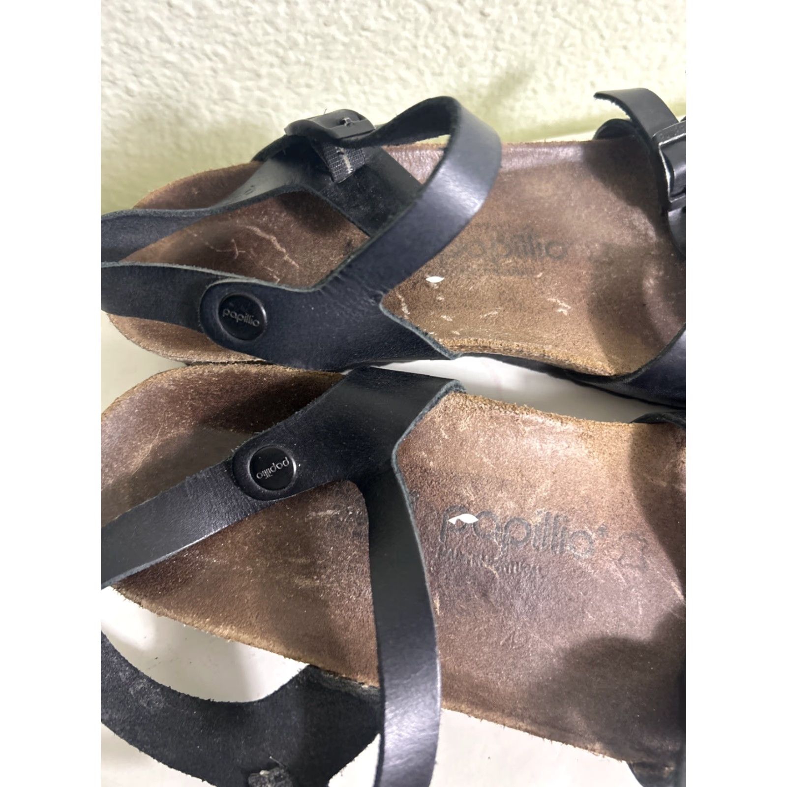 Birkenstock Birkenstock Papillio Birko Flor LANA Sandal Women 42 11-11.5 Black Ankle Strap Strappy Leather Upper Metal Theme Size US 11.5 / IT 41.5 - 4 Thumbnail