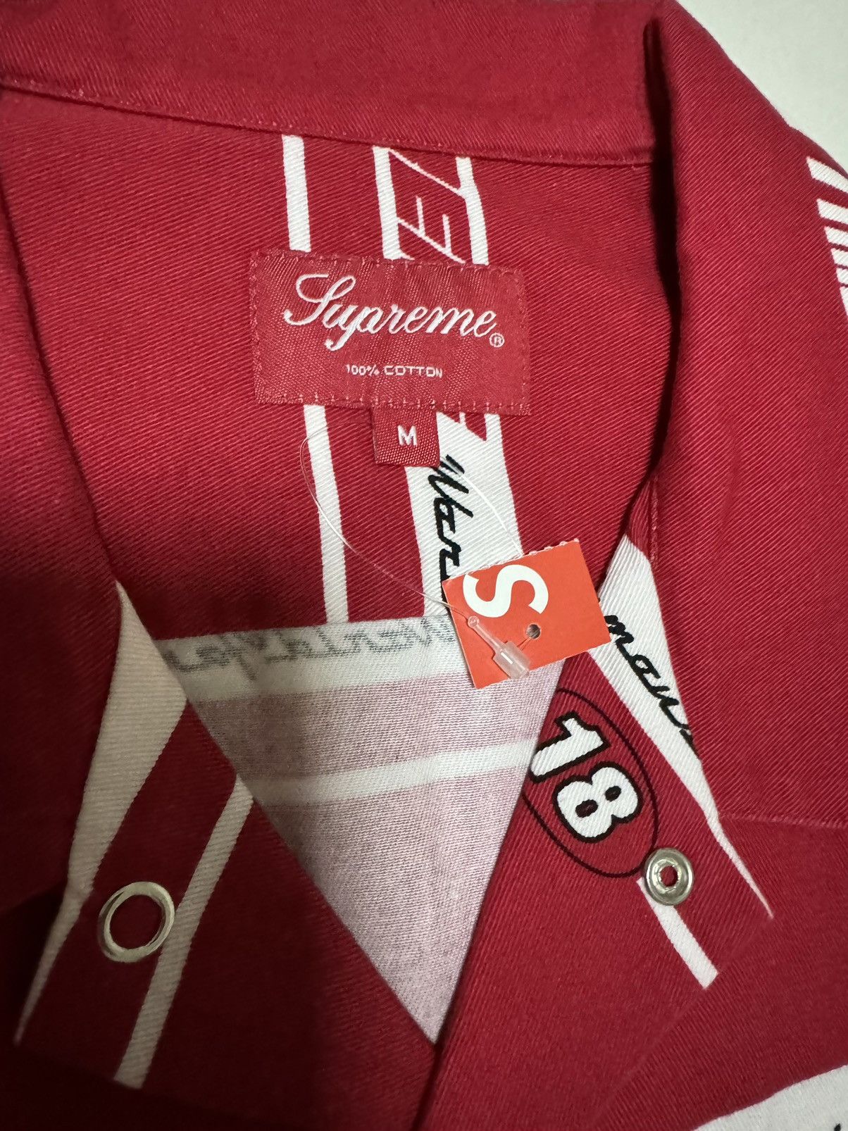 Supreme Supreme striped racing work shirt Size US M / EU 48-50 / 2 - 3 Thumbnail