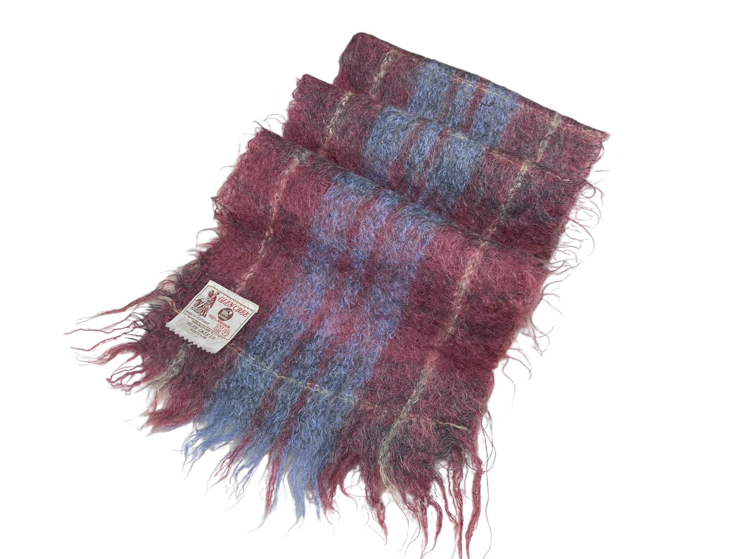 Vintage Glen Cree Vintage Stripe Mohair Scarf Made in Scotland Size ONE SIZE - 5 Thumbnail
