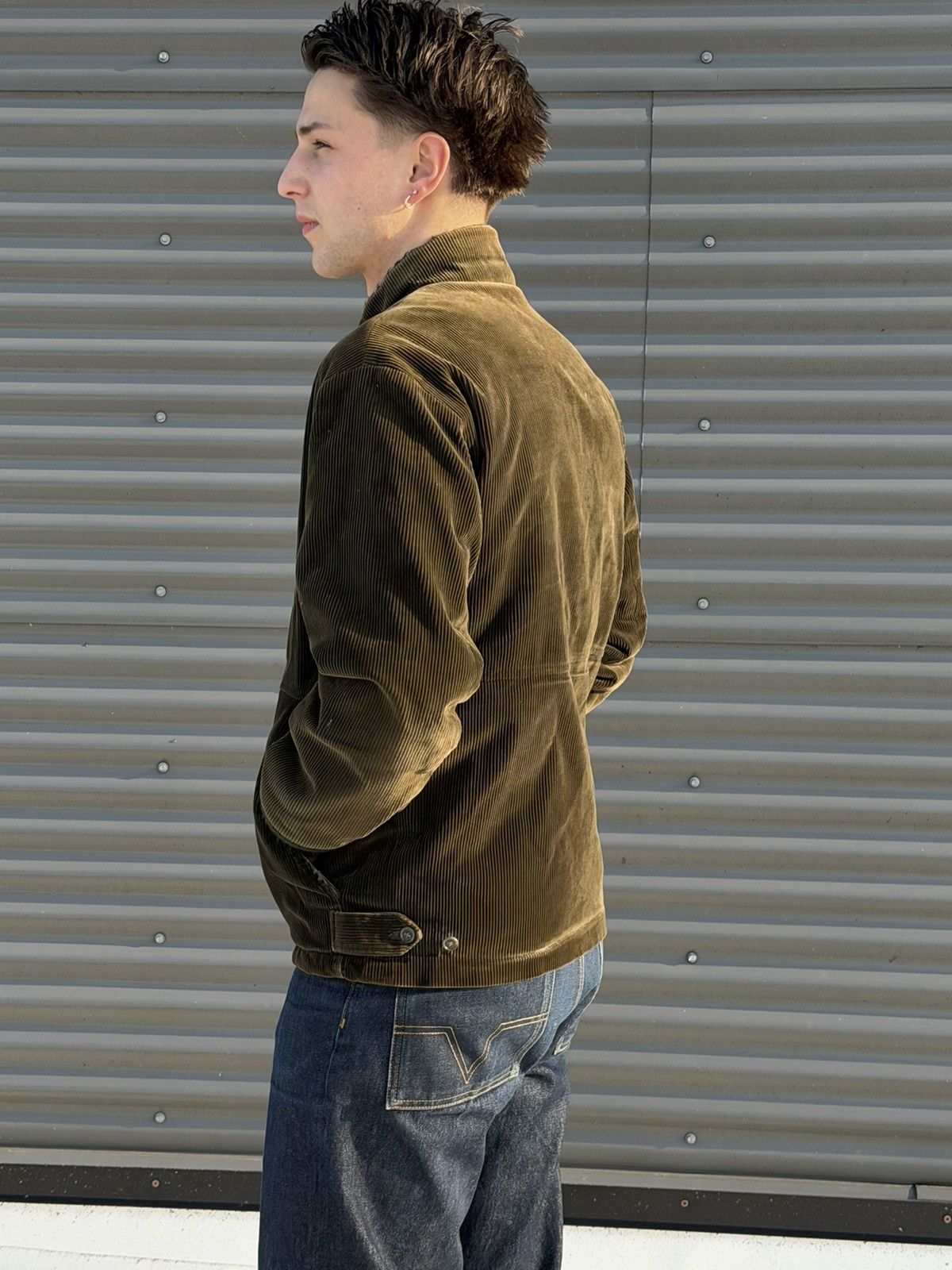 Vintage 70/80s fur lined corduroy talon zip jacket made in USA Size US M / EU 48-50 / 2 - 3 Thumbnail