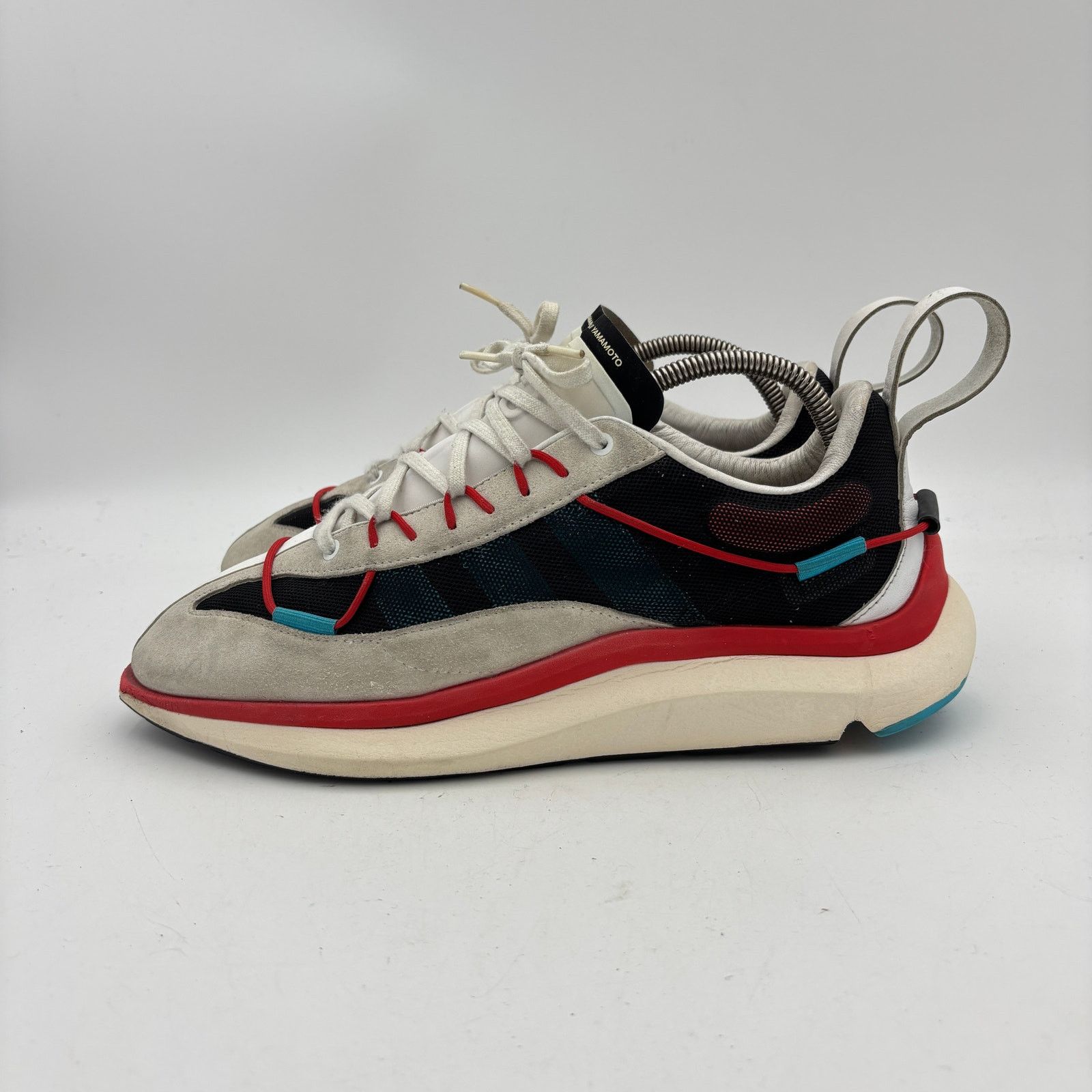 Adidas × Y-3 × Yohji Yamamoto Adidas Yohji Yamamoto Y-3 Shiku Run White Red Cyan 10.5 Size US 10.5 / EU 43-44 - 5 Thumbnail