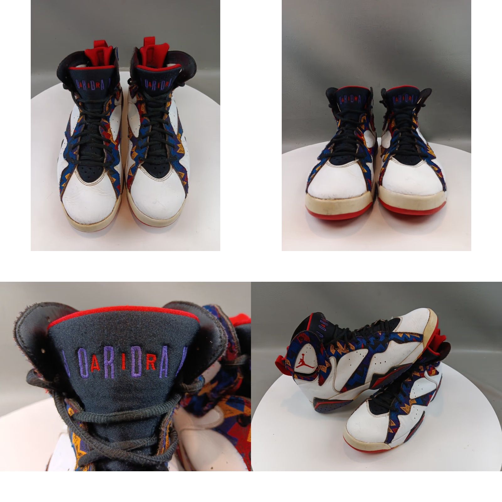 Nike Nike Air Jordan 7 Retro Sneaker Men 12 Multicolor Retro Nothing But Net OG VII Sweater 304775-142 Size US L / EU 52-54 / 3 - 8 Thumbnail