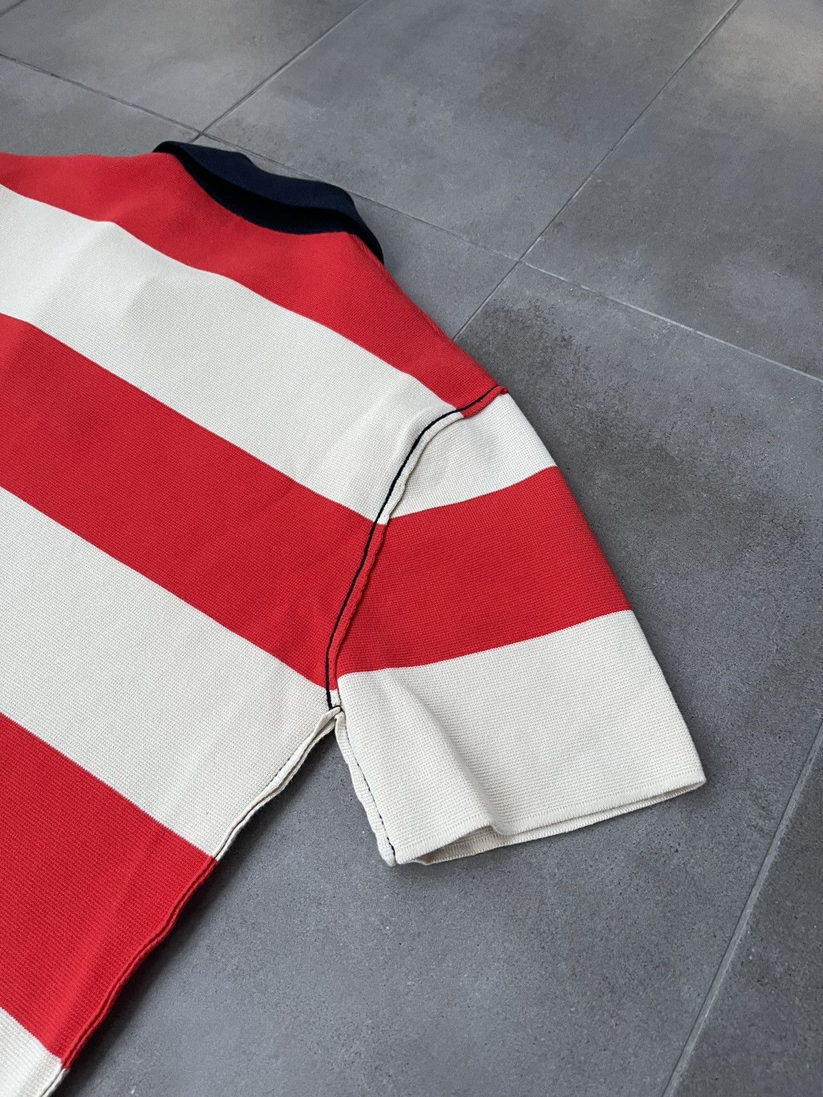 Sunnei !DS! SS23 Sunnei Maglia Unita S/S Stripped Polo Tee Size US M / EU 48-50 / 2 - 17 Thumbnail