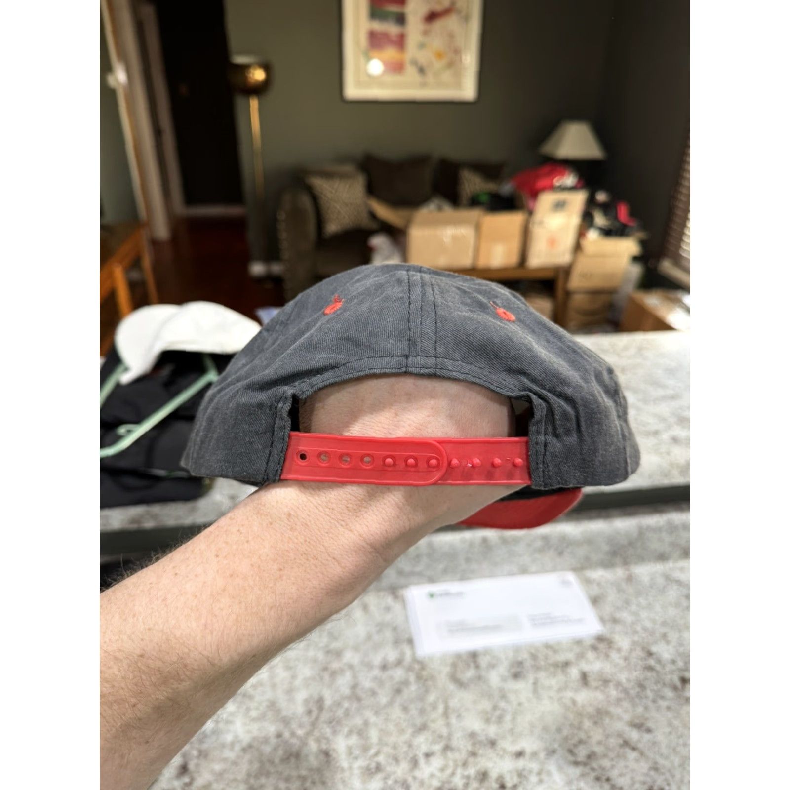 Drew VINTAGE Drew Pearson SnapBack Hat Cap 90s Chicago Bulls Coca Cola Logo Cotton Gray One Size Men Adjustable Sports Casual Size ONE SIZE - 3 Thumbnail