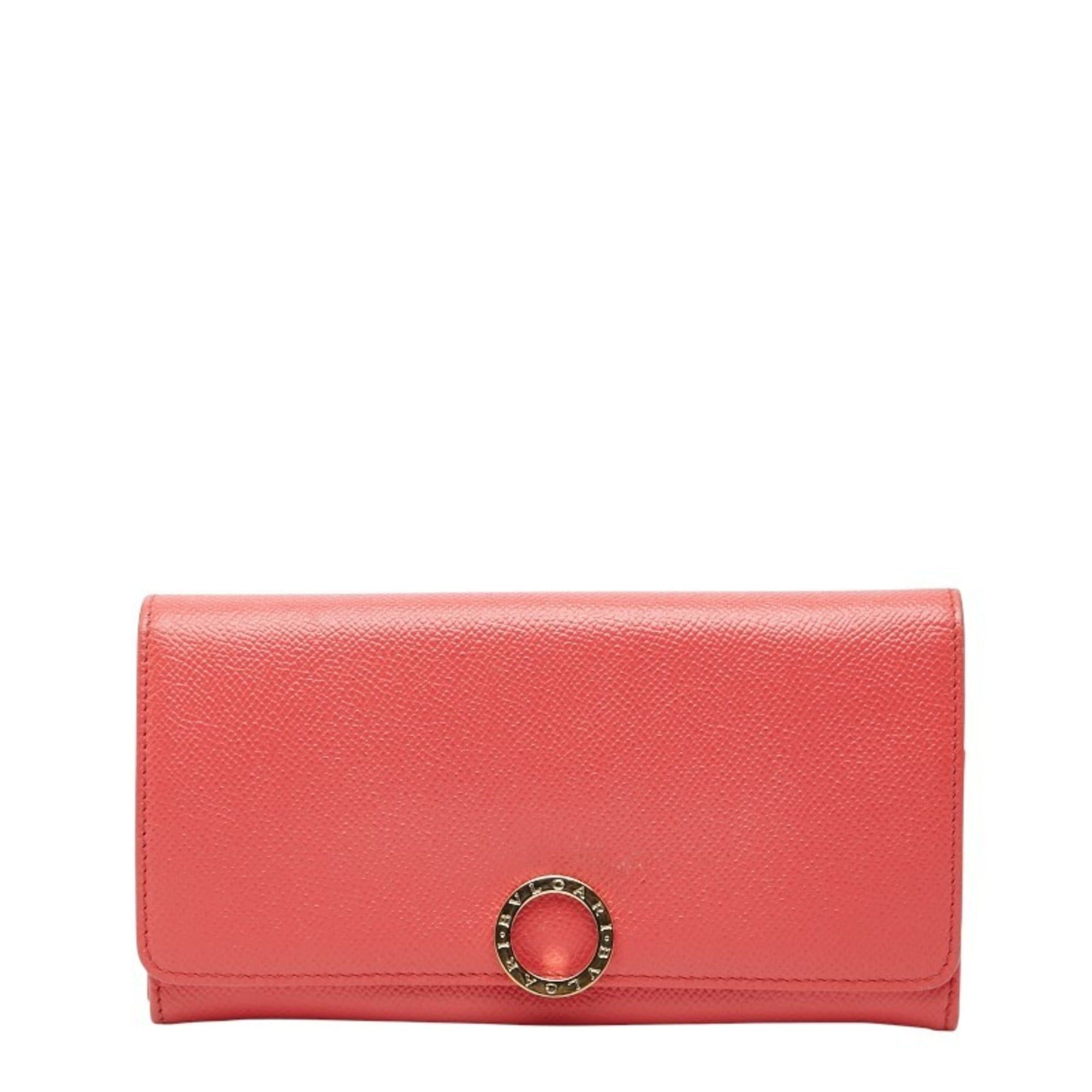 BVLGARI long wallet in pink leather for women