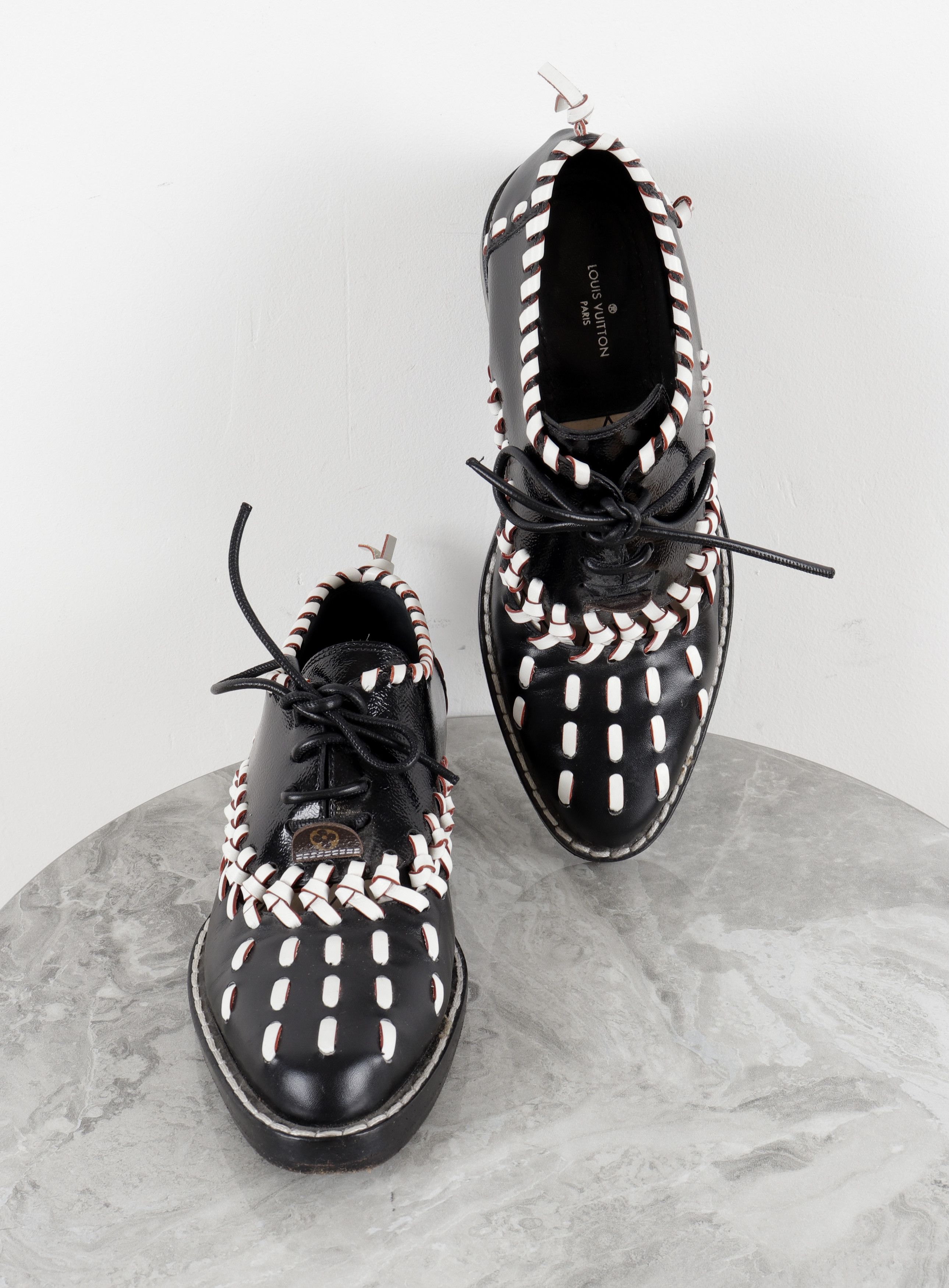 Louis Vuitton Louis Vuitton lace-up Manga Braided Oxford Shoes Size US 7 / IT 37 - 7 Thumbnail