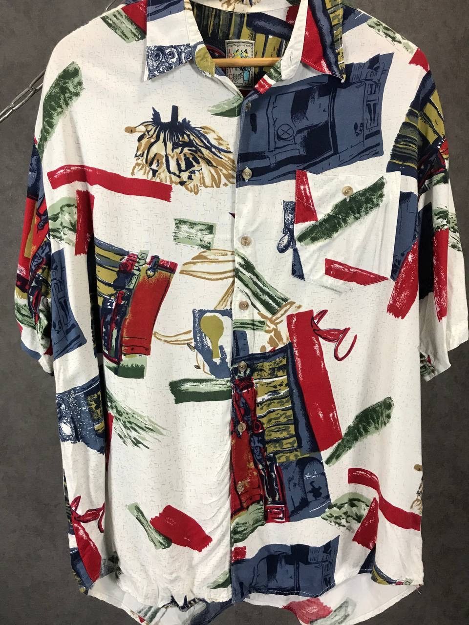 Vintage Art vintage crazy Hawaiian shirt Size US L / EU 52-54 / 3 - 3 Thumbnail