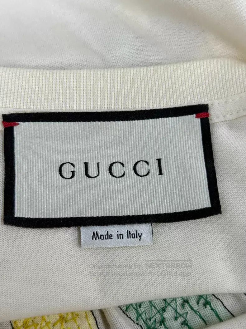 Gucci Gucci Beige letter sequin short-sleeved T-shirt Size S / US 4 / IT 40 - 4 Thumbnail