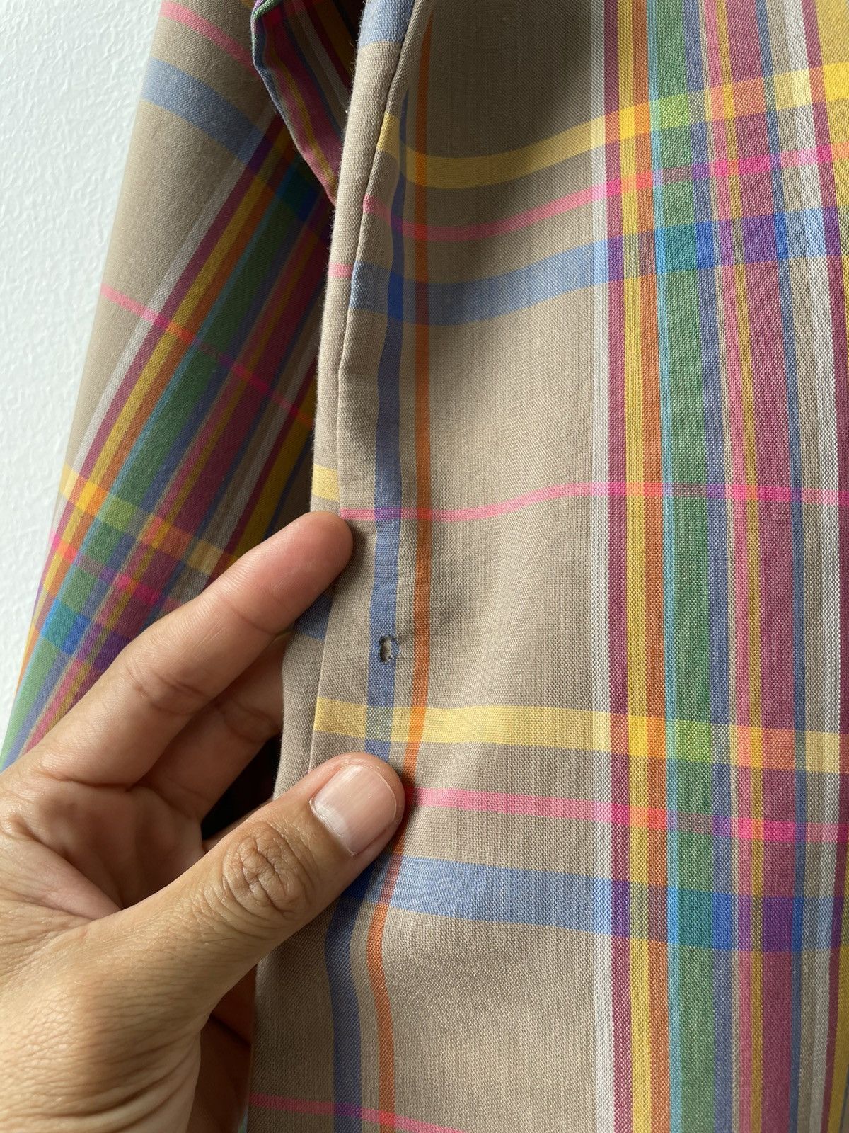 Levi's 1960s Vintage Levi’s Women’s Band collar plaid shirt Size S / US 4 / IT 40 - 11 Thumbnail