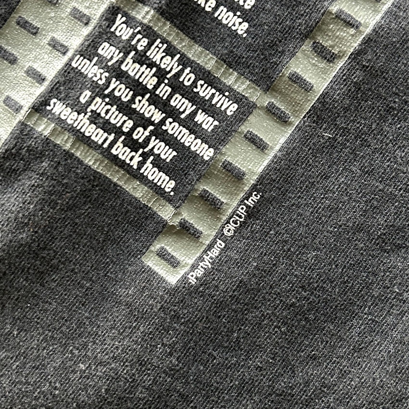 Vintage Partyland Y2K Things You Learn From The Movies Shirt Mens Small Black Tee Size US S / EU 44-46 / 1 - 4 Thumbnail