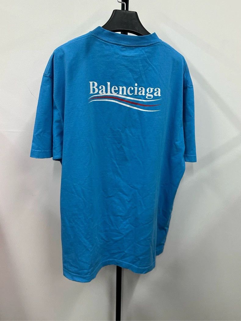 Other Balenciaga Sky Blue Cola logo printed short sleeves Size US S / EU 44-46 / 1 - 2 Thumbnail