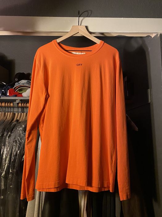 Vlone off outlet white long sleeve