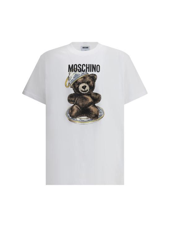 Moschino MOSCHINO Men T-Shirts 252ZZ0716252ZZ5241 1001 WHITE Size US S / EU 44-46 / 1 - 1 Thumbnail