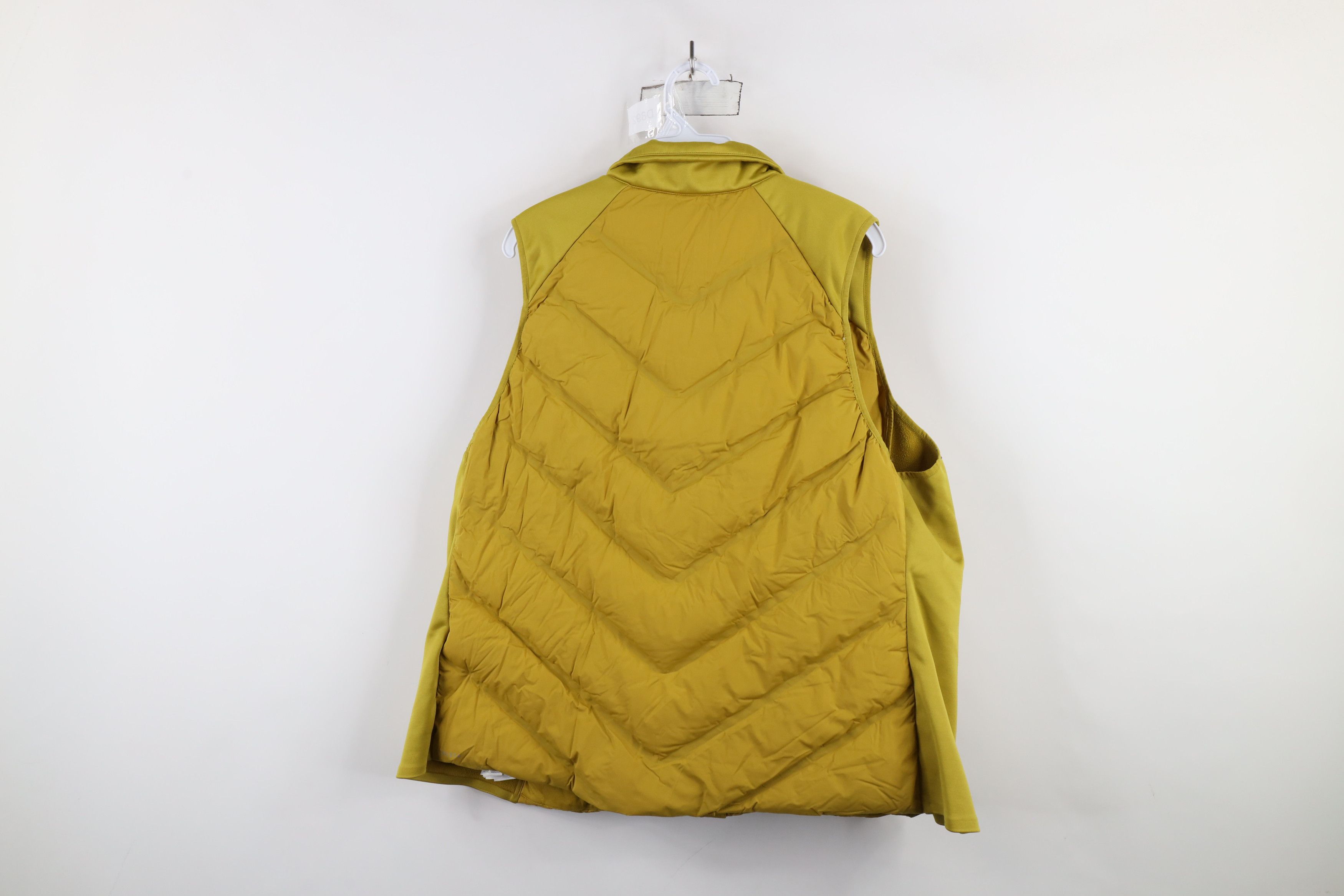Athleta × Vintage Athleta Down Insulated Full Zip Puffer Vest Jacket Yellow Size XXL / US 16-18 / IT 52-54 - 13 Thumbnail